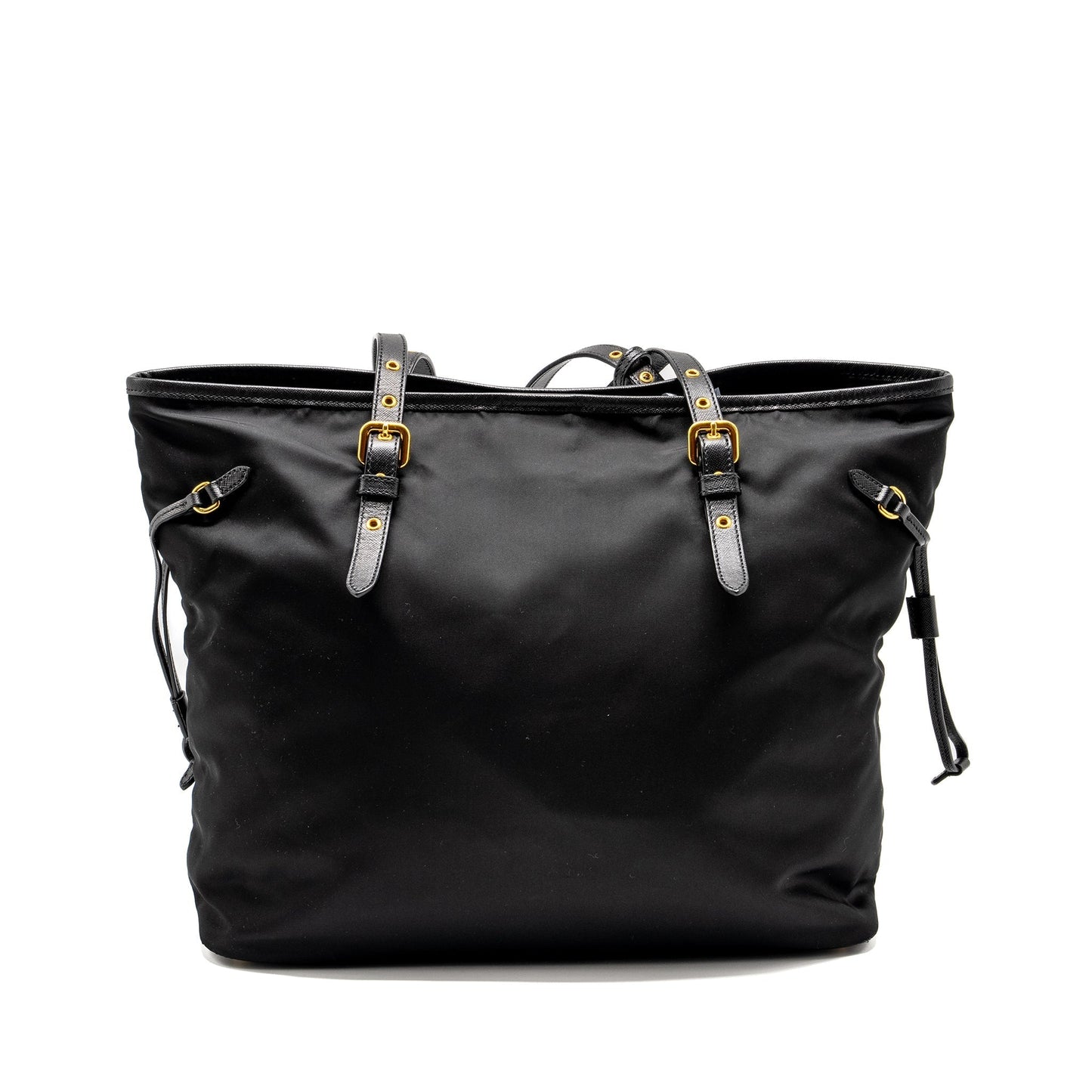 Prada Tote Purse Handbag Canvas Black Tote Bag