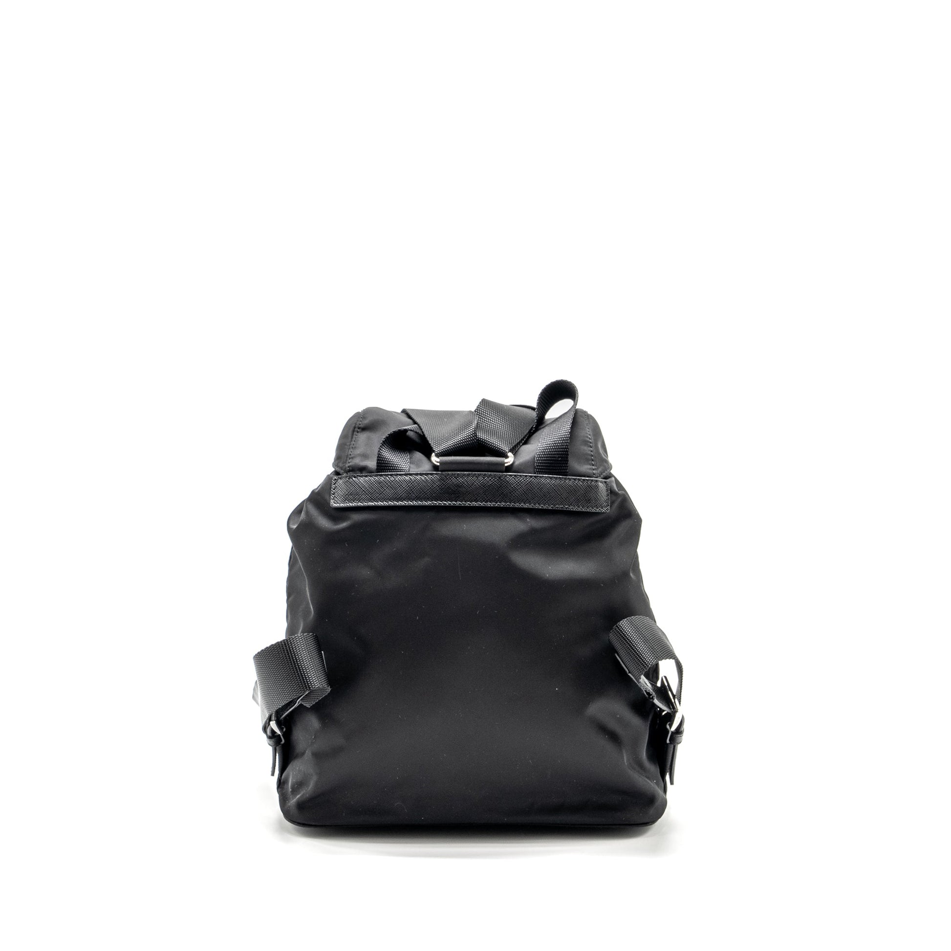 Re Backpack Handbag Nylon Black