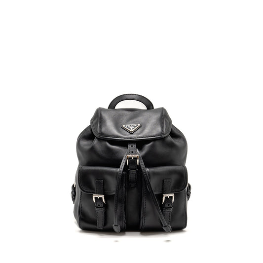 Prada Zainetto Backpack Handbag Leather Black