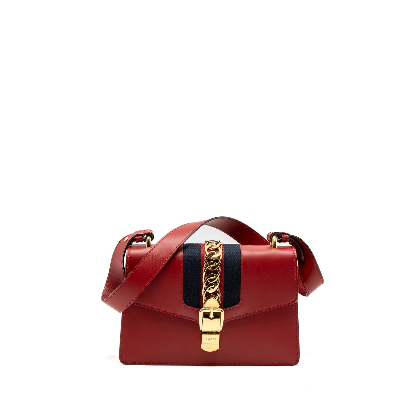 Gucci Sylvie Bag Calfskin Red Small Travel Bag