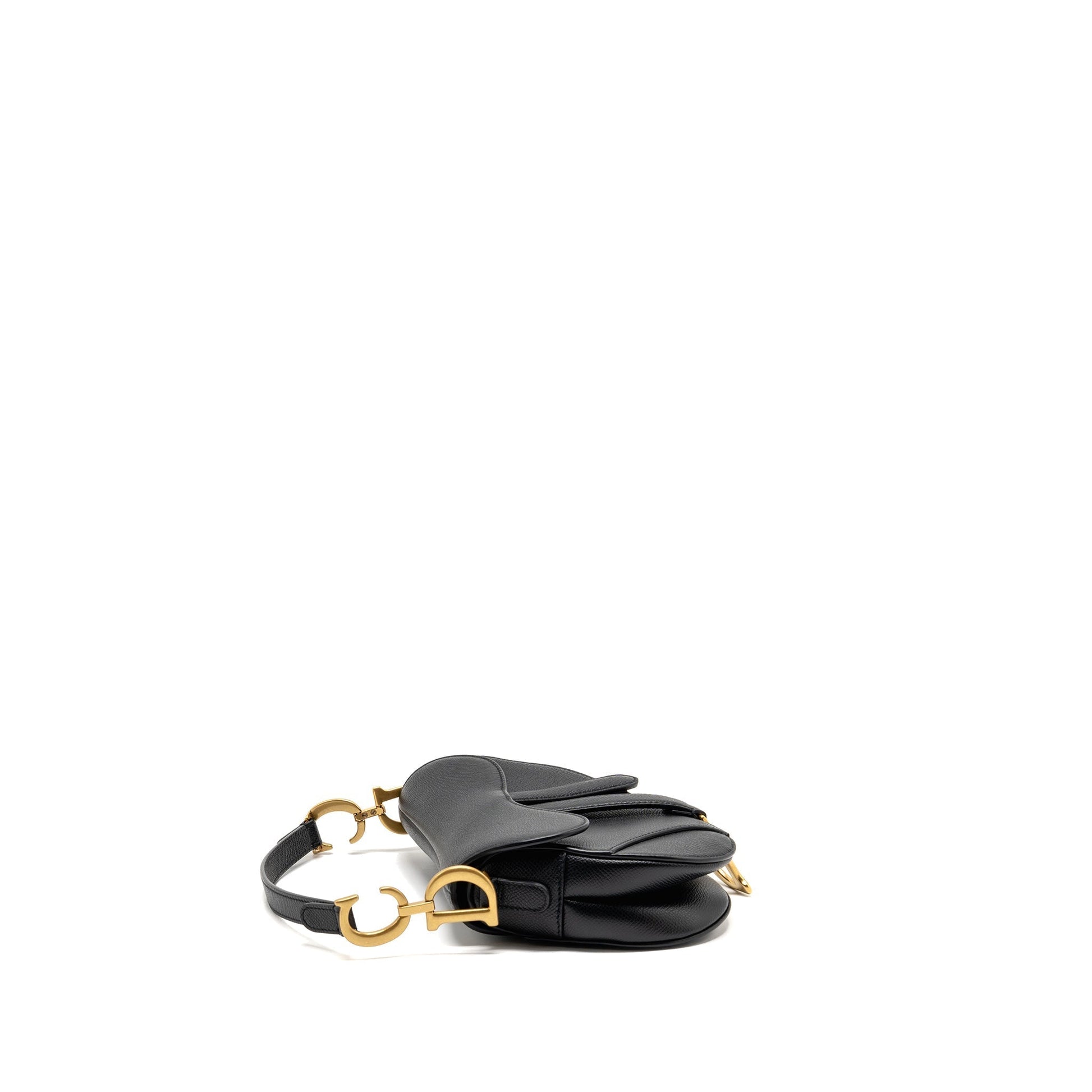 Dior Saddle Purse Calfskin Handbag Black Mini Travel Bag