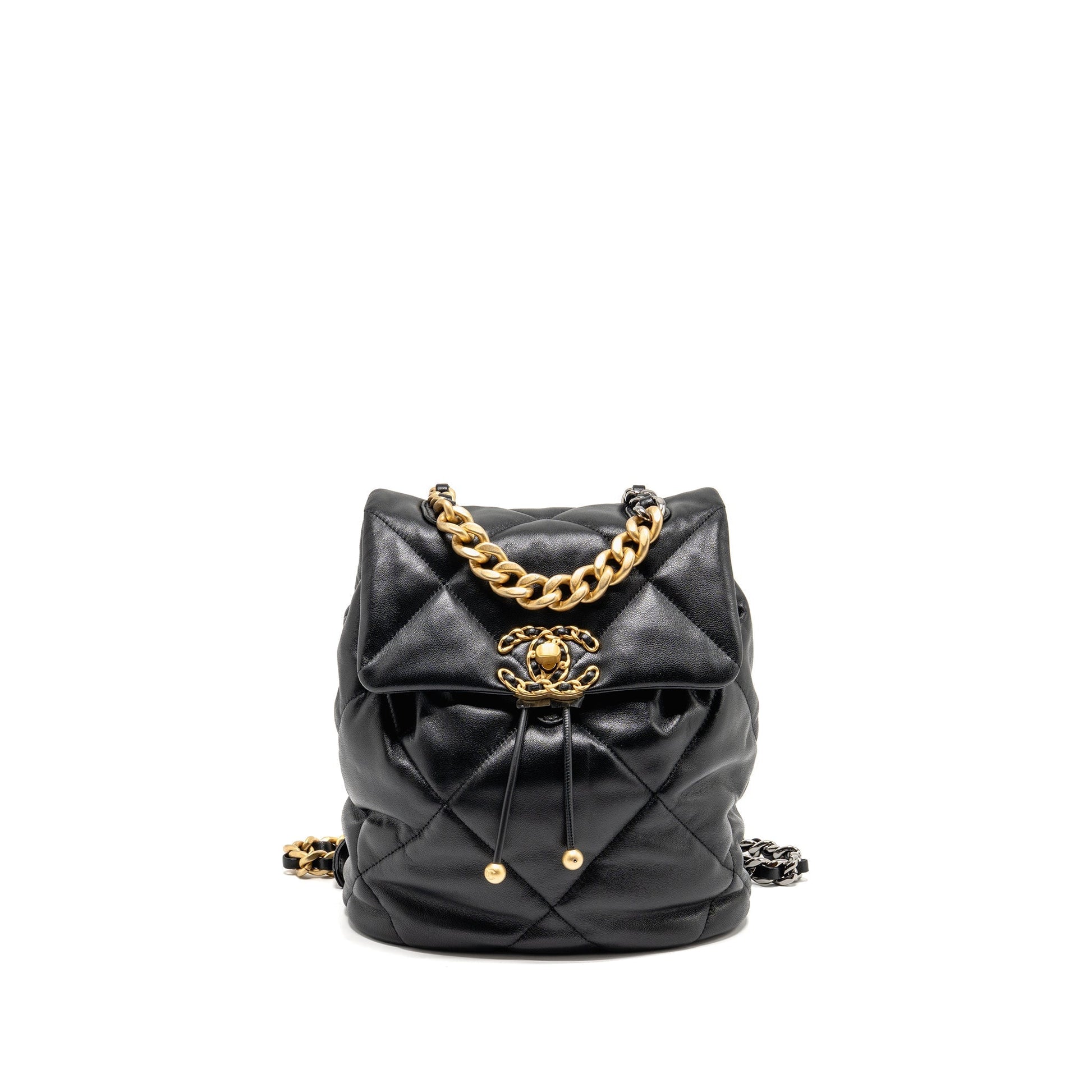 Chanel 24C 19 Backpack Lambskin Hardware Microchip Multicolour Black