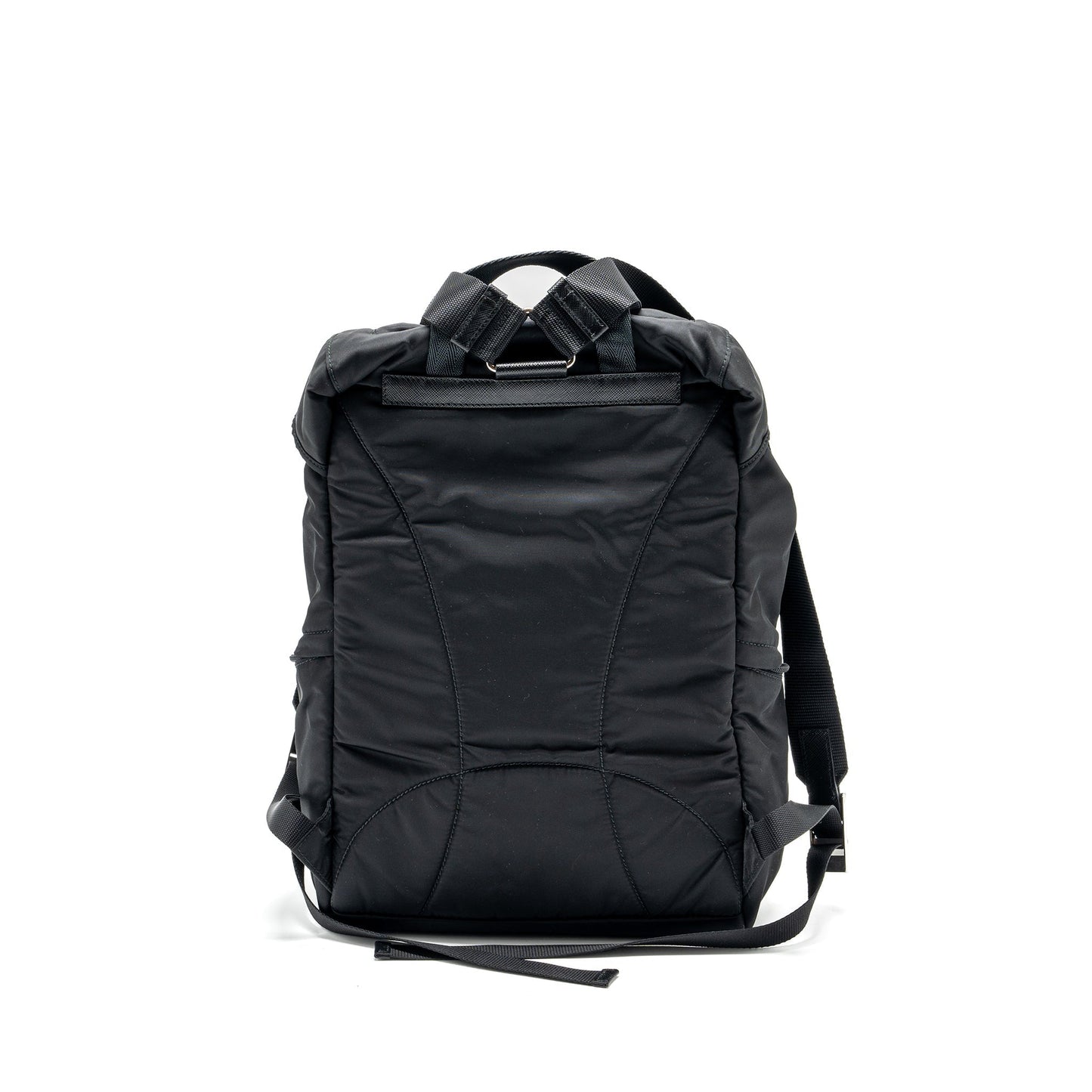 Prada Backpack Re Saffiano Handbag Nylon Black