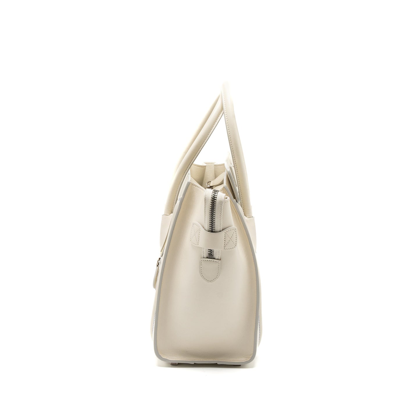 Celine Micro Luggage Purse Calfskin Handbag White Travel Bag