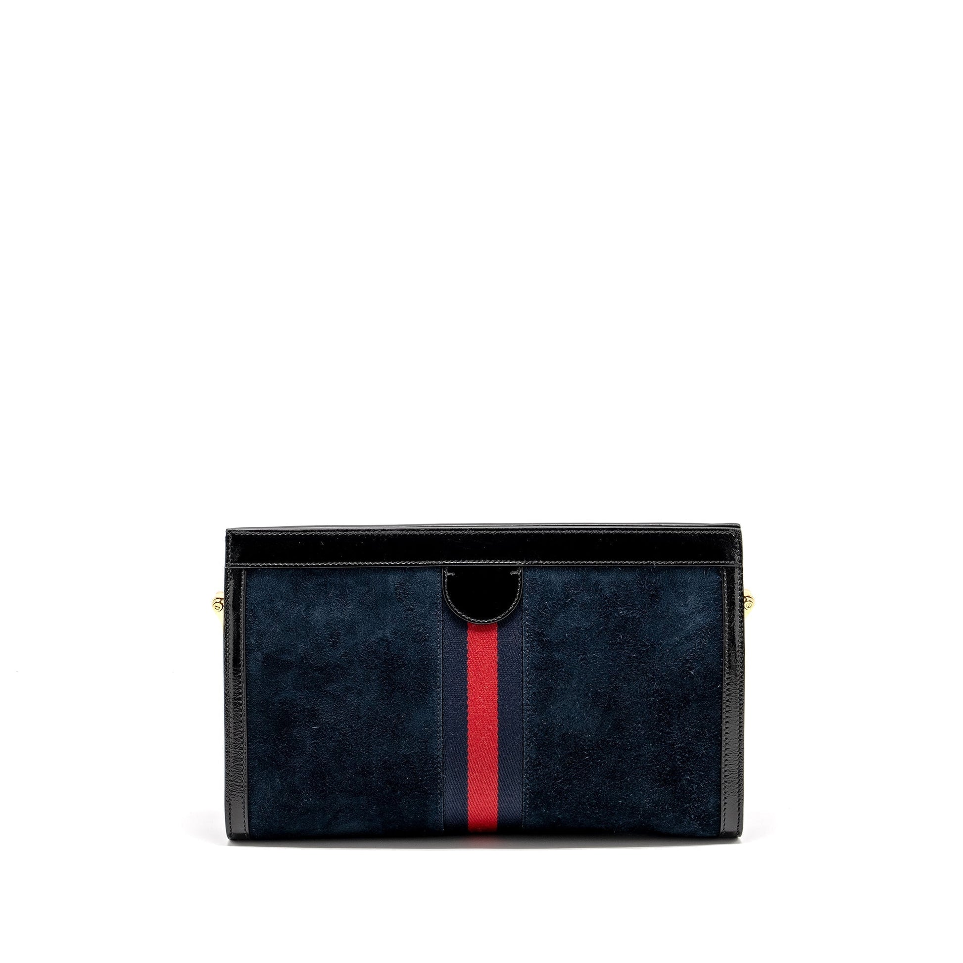 Gucci Ophidia Chain Bag Dragon Embroidered Multicolour Suede Black Travel Bag