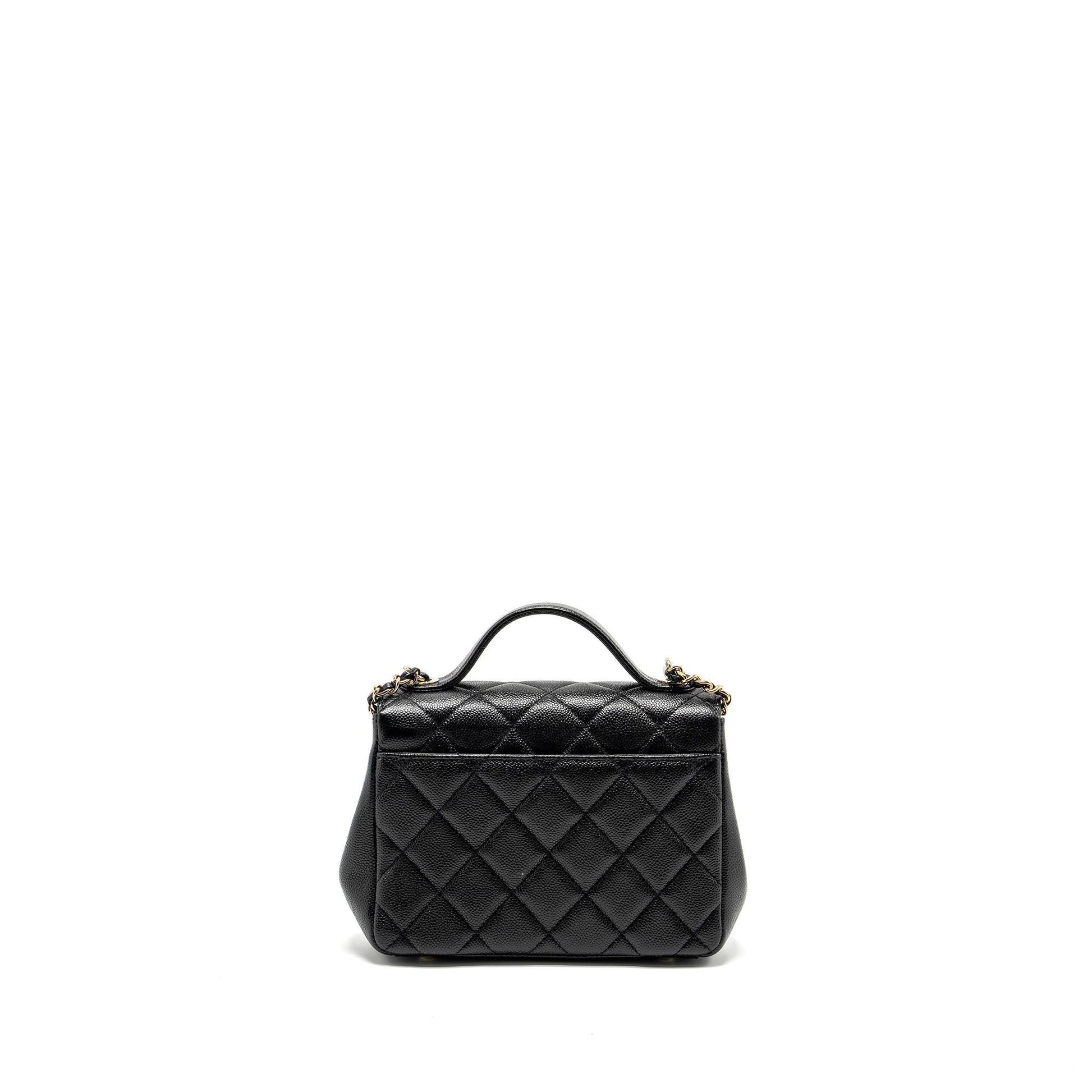 Chanel Business Affinity Caviar LGHW Black Small Handbag Lghw 2