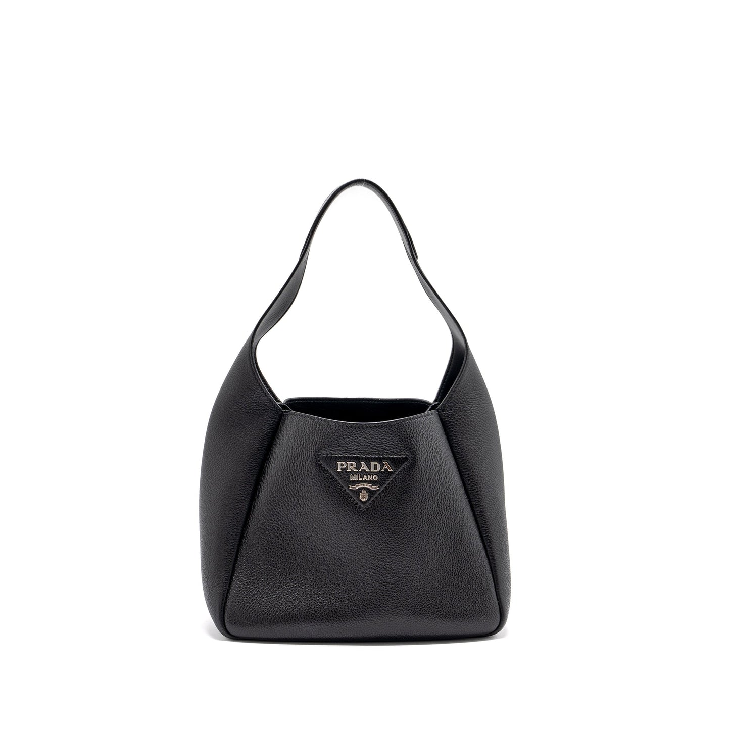 Prada Tote Handbag Leather Black Tote Bag