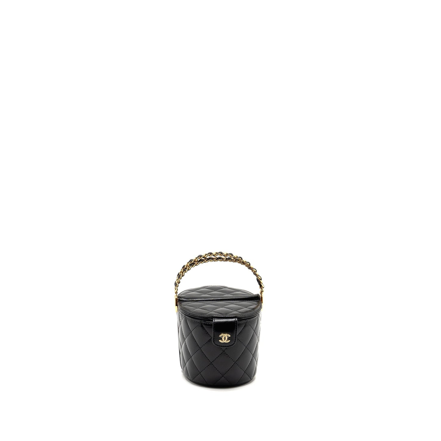 Chanel picnic vanity lambskin GHW microchip Black Handbag