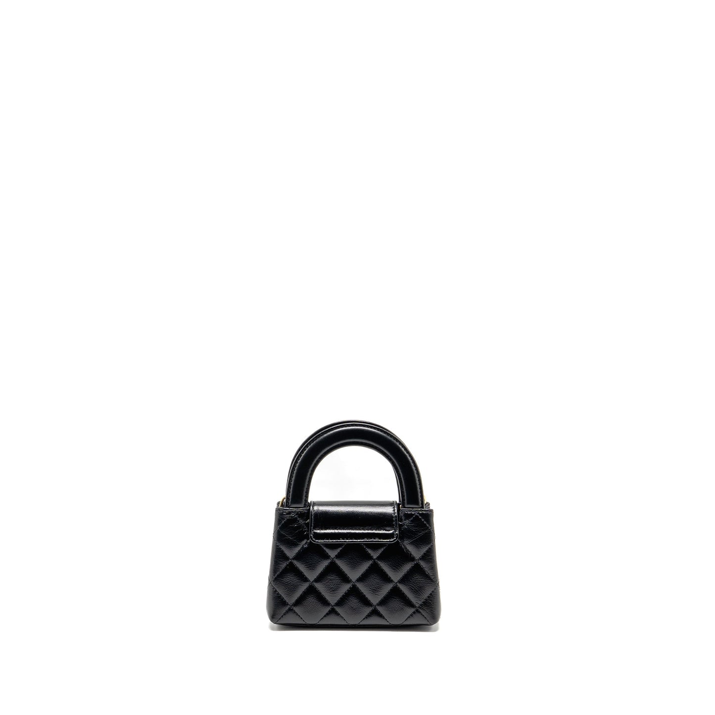 Chanel 24p Nano Kelly Shopper Calfskin GHW Black Tote Bag