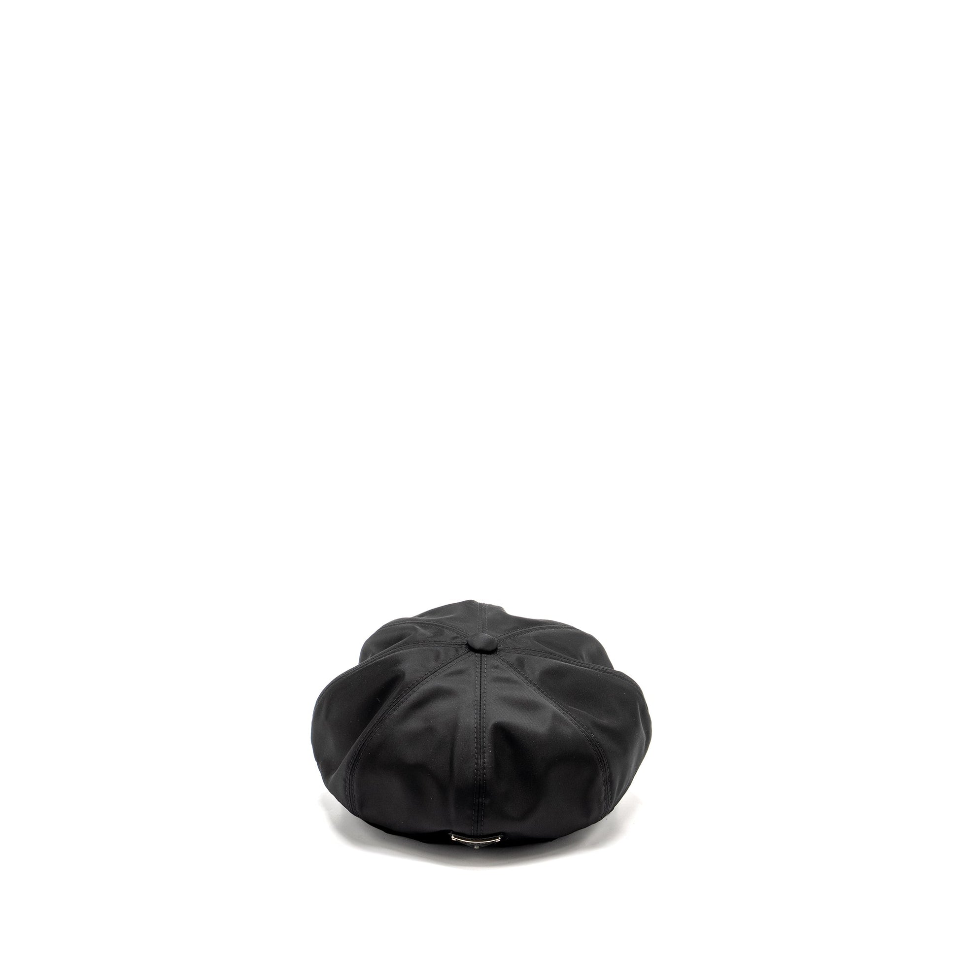 Prada Size M Re Newsboy WomenâS Cap Handbag Nylon Black Travel Bag