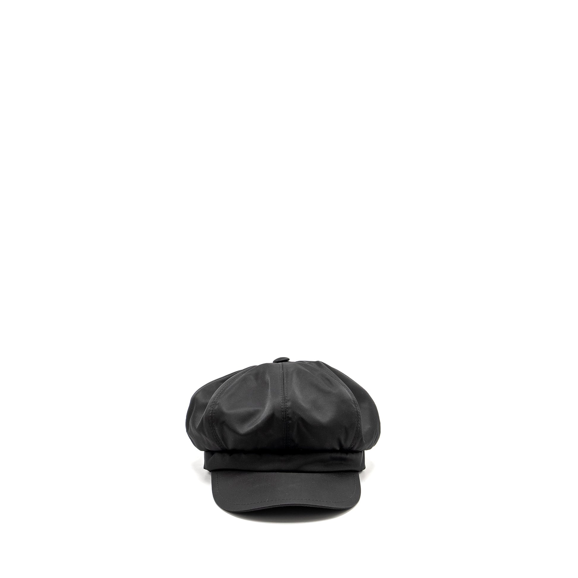 Prada Size M Re Newsboy WomenâS Cap Handbag Nylon Black Travel Bag