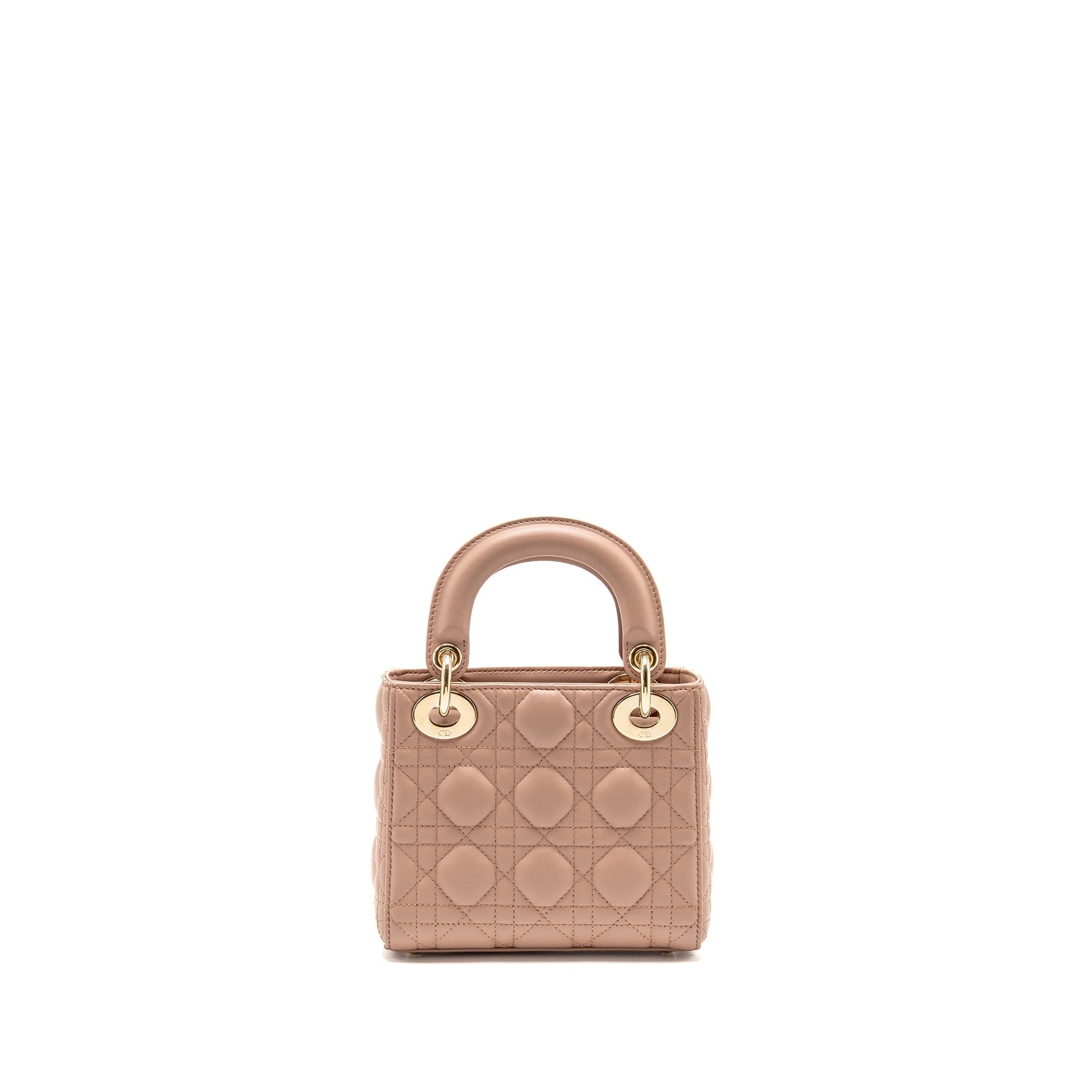 Dior Lady Purse Lambskin Blush Handbag Mini Travel Bag