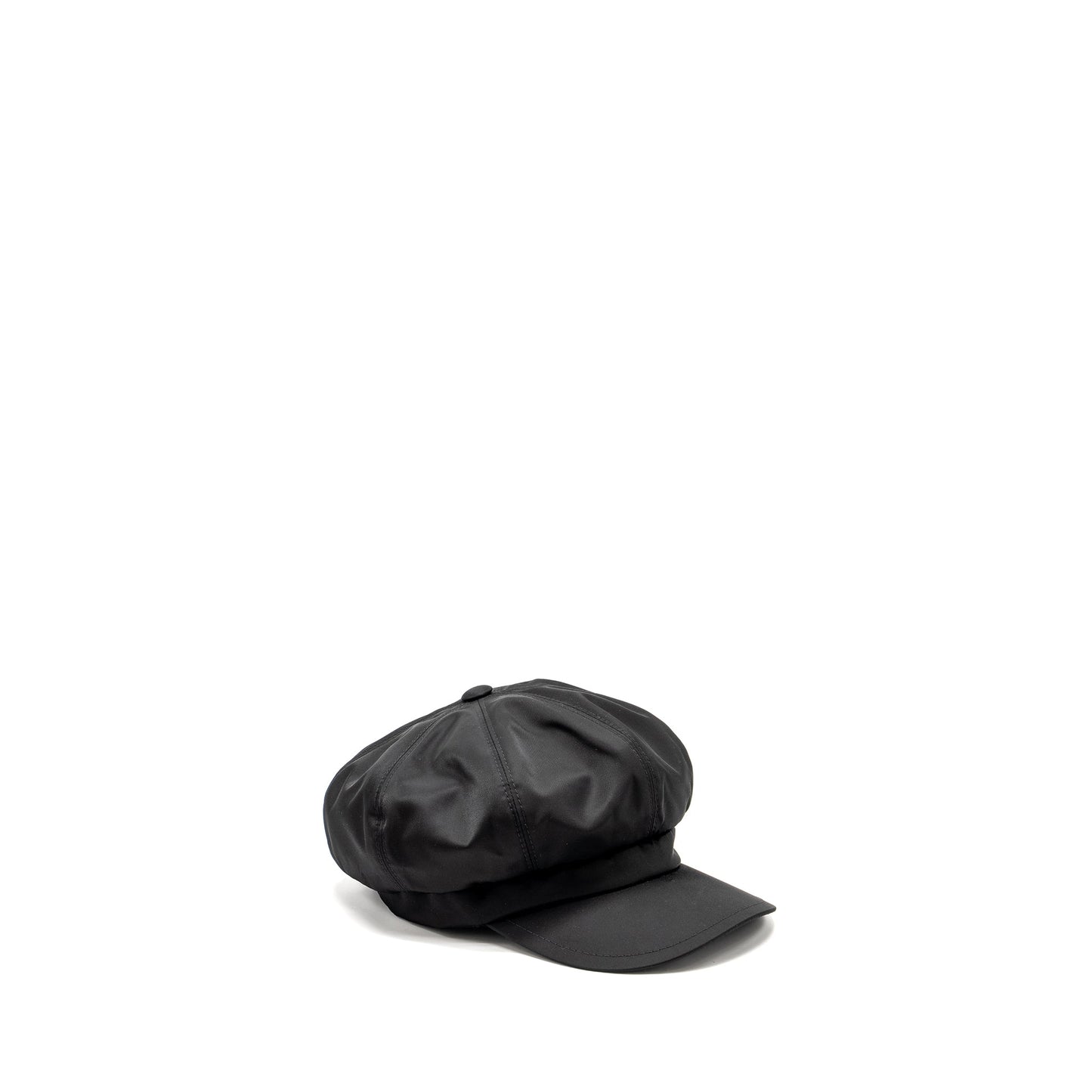 Prada Size M Re Newsboy WomenâS Cap Handbag Nylon Black Travel Bag