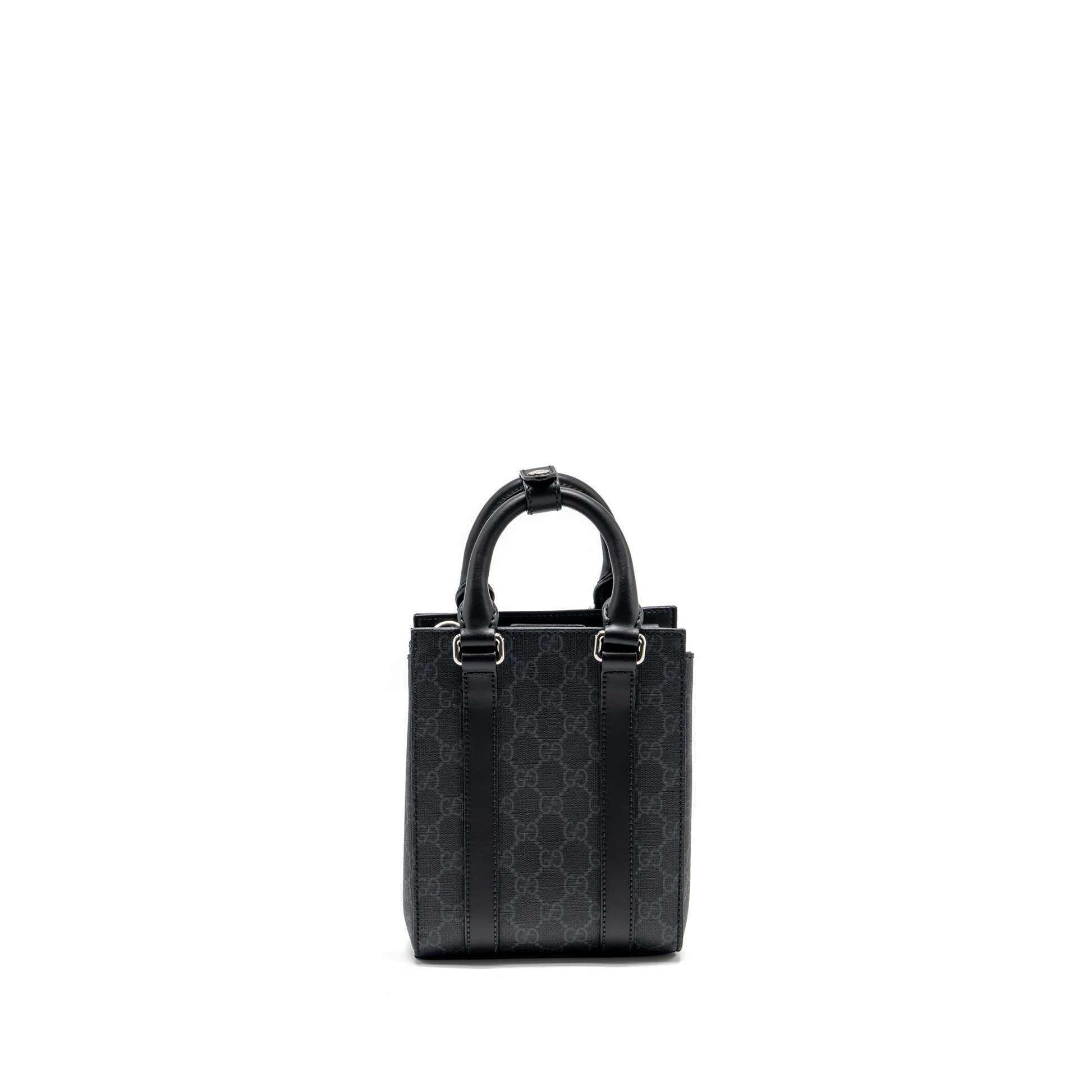 Gucci Ophidia Tote Bag Supreme Shw Black Mini