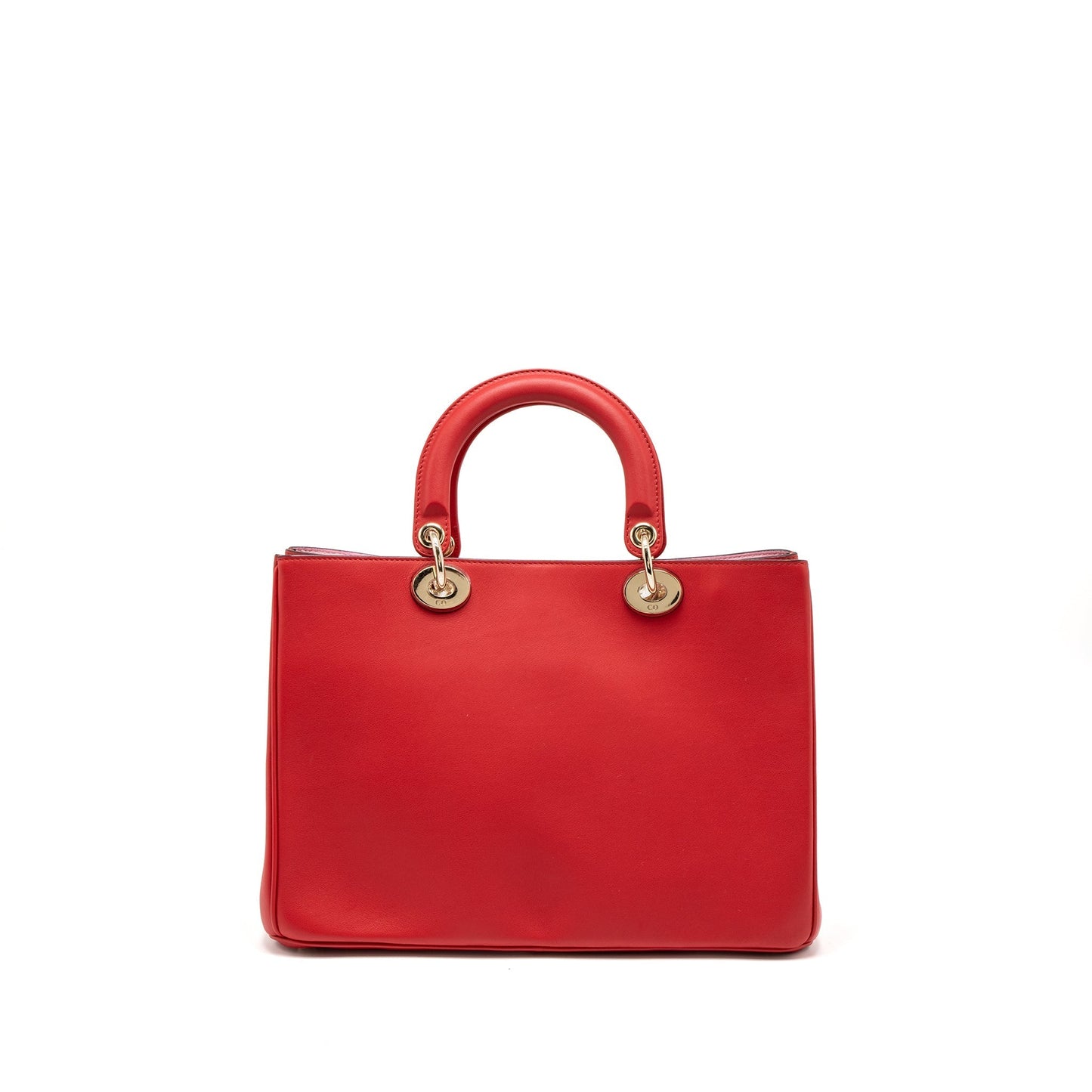 Dior issimo Purse Calfskin Handbag Red Pink Travel Bag