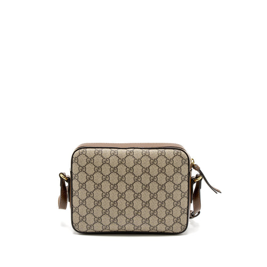 Gucci Horsebit Shoulder Bag Supreme Canvas Small