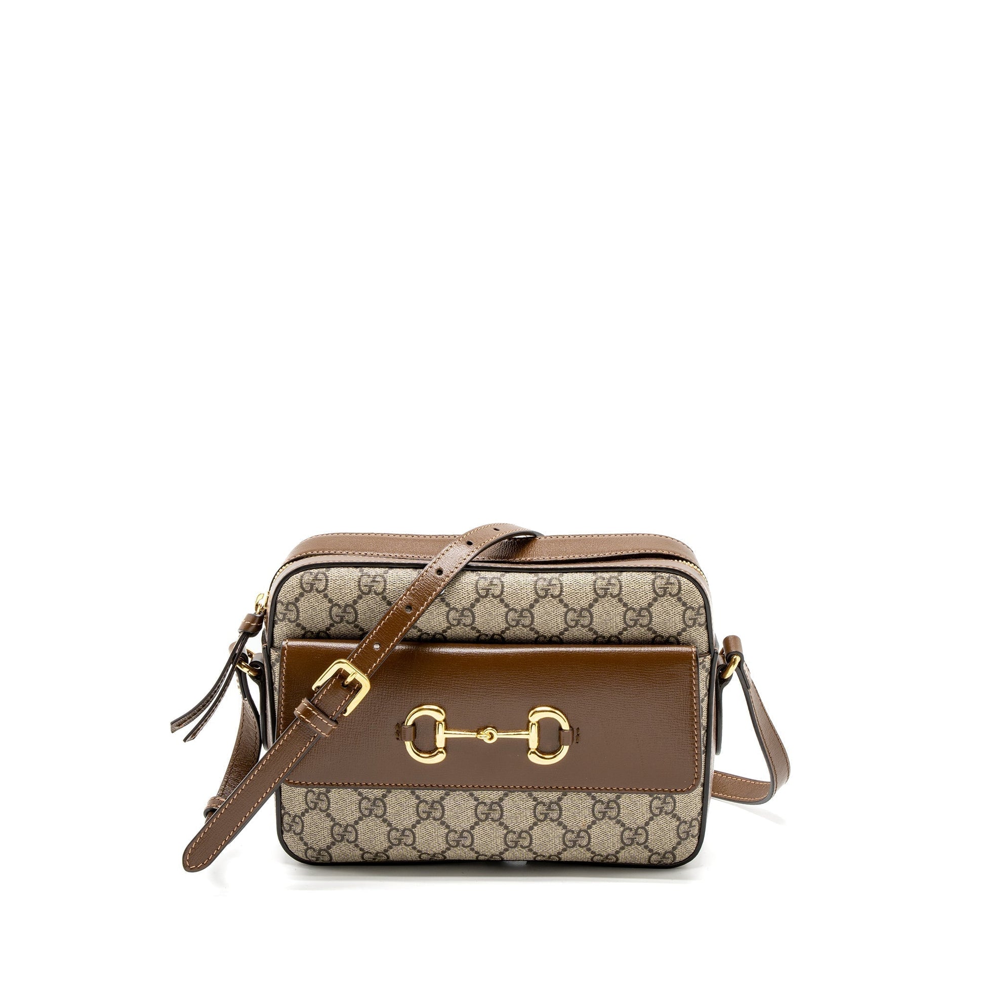 Gucci Horsebit Shoulder Bag Supreme Canvas Small