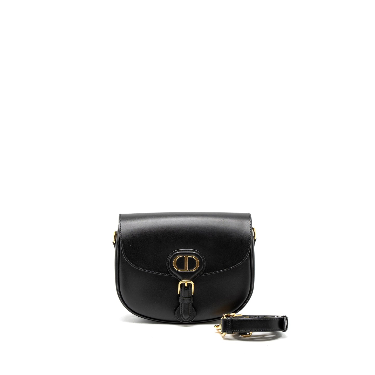 Dior Bobby Purse Calfskin Handbag Black Medium Travel Bag