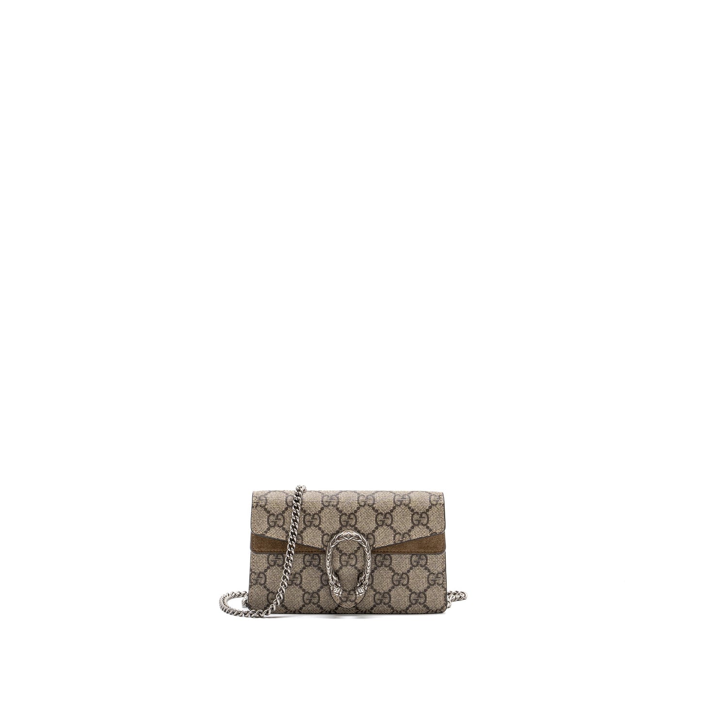 Gucci Dionysus Super Mini Supreme Ruthenium Hardware Handbag Canvas Suede Travel Bag