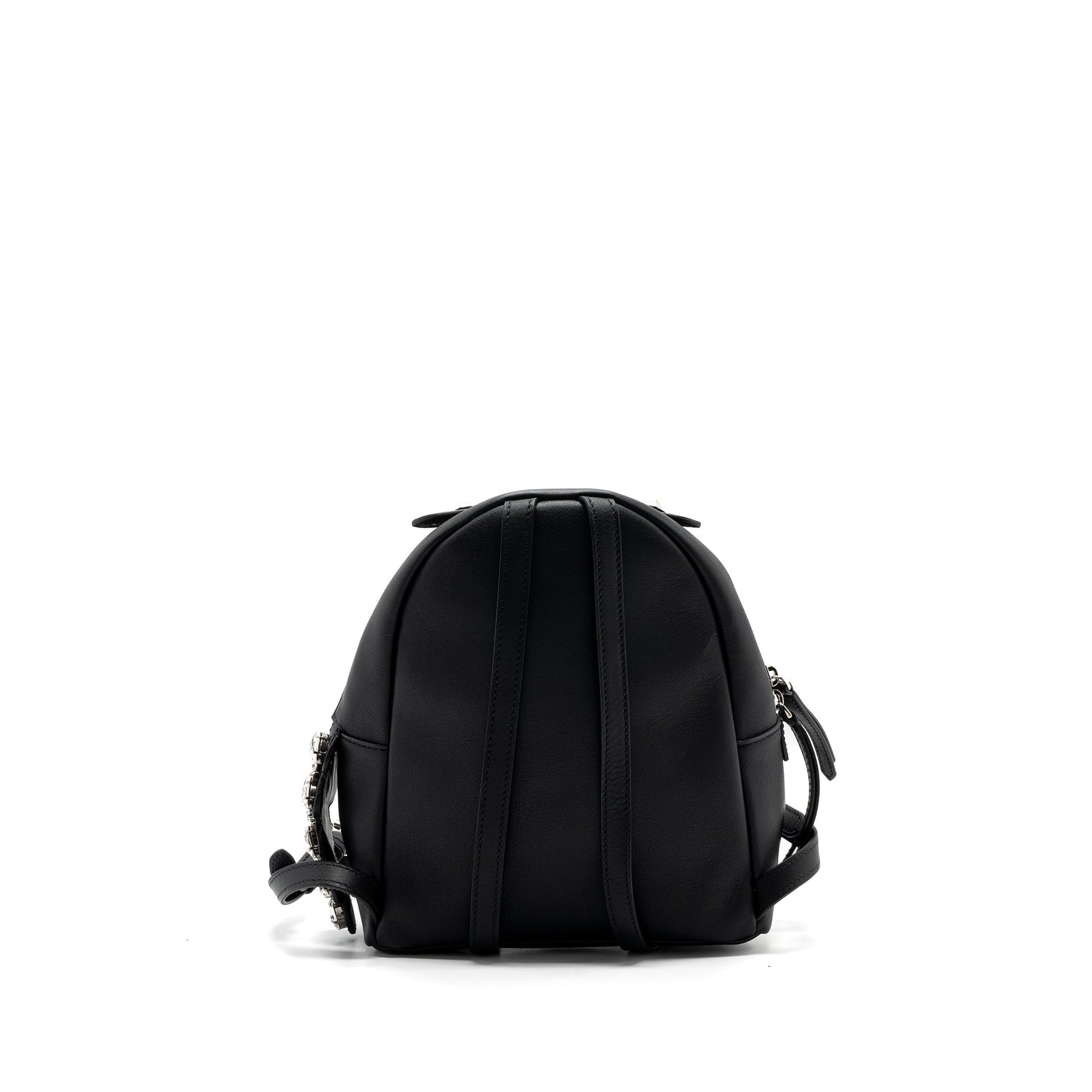 Fendi By The Way Backpack Crystal Leather Black