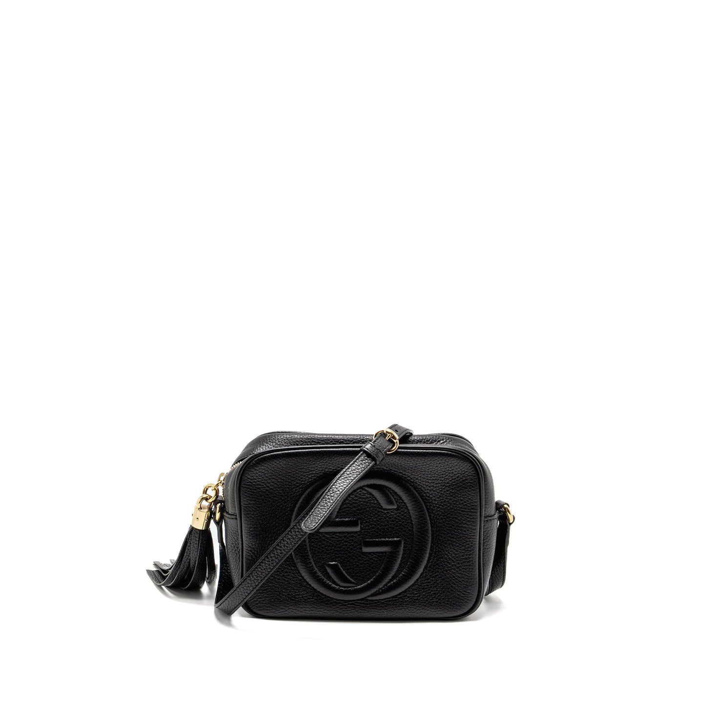 Gucci Soho Disco Camera Crossbody Bag Calfskin Black