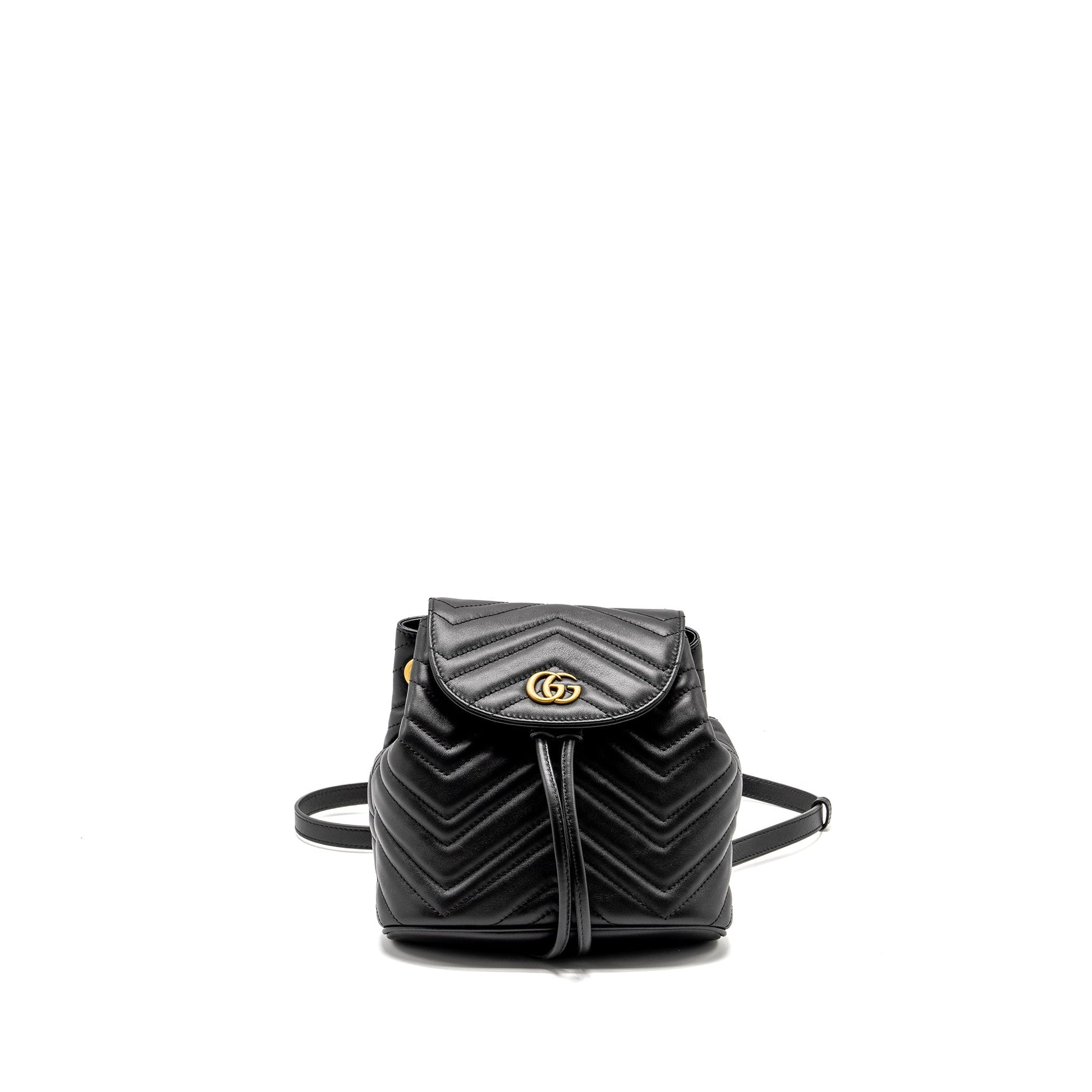 Gucci Marmont Backpack Calfskin Black