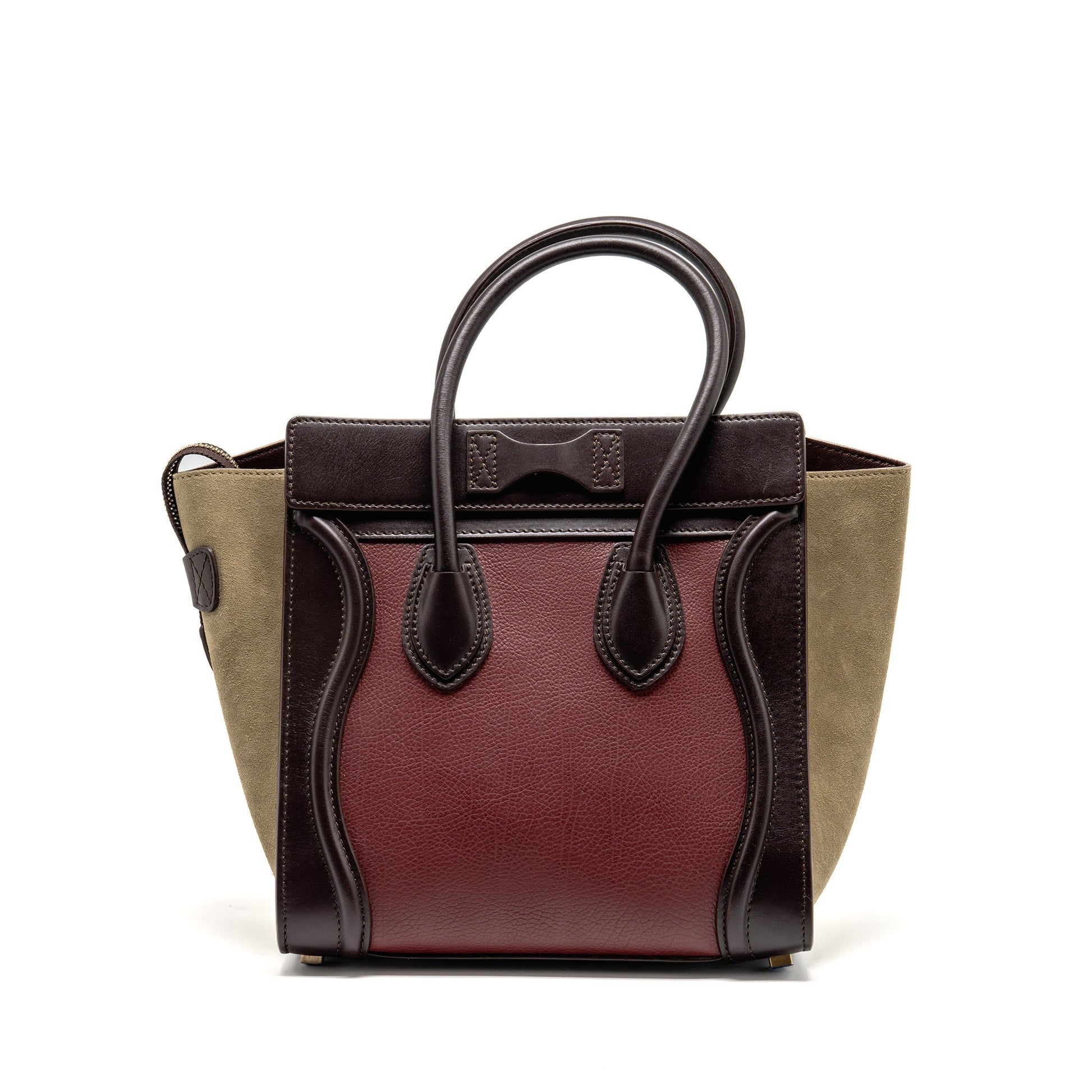 Celine Micro Luggage Purse Multicolor Handbag Leather Travel Bag