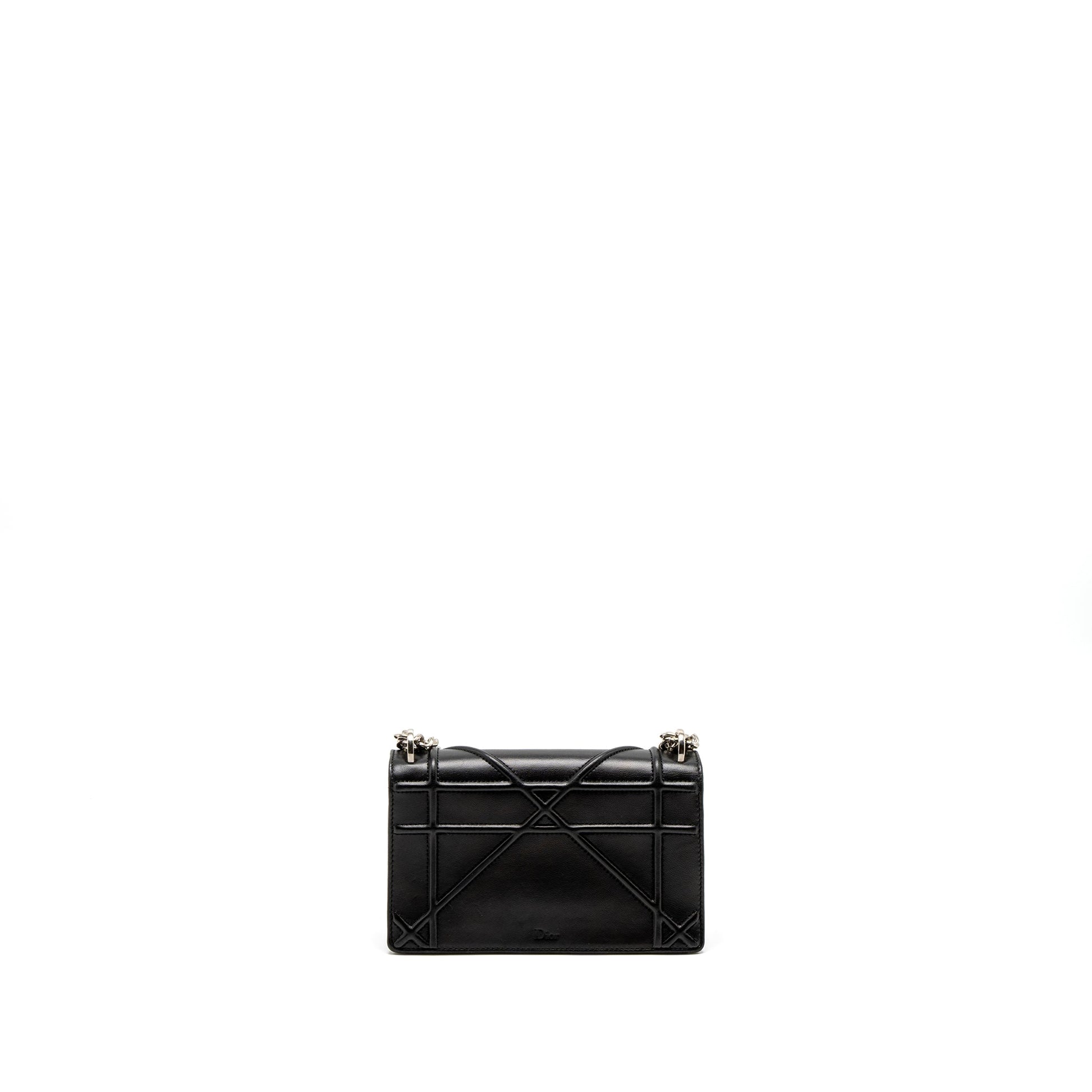 Dior ama Purse Calfskin Handbag Black Mini Travel Bag