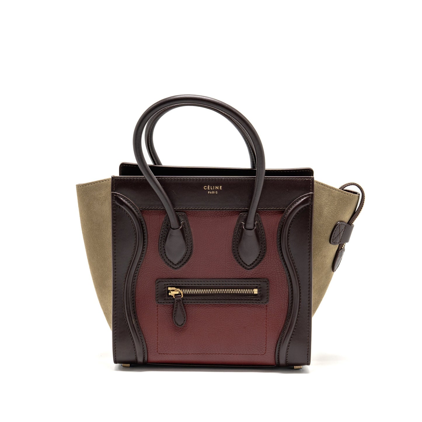 Celine Micro Luggage Purse Multicolor Handbag Leather Travel Bag