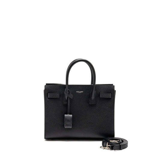 YSL Saint Laurent Saint Laurent Sac De Grained Calfskin Travel Black Travel Bag
