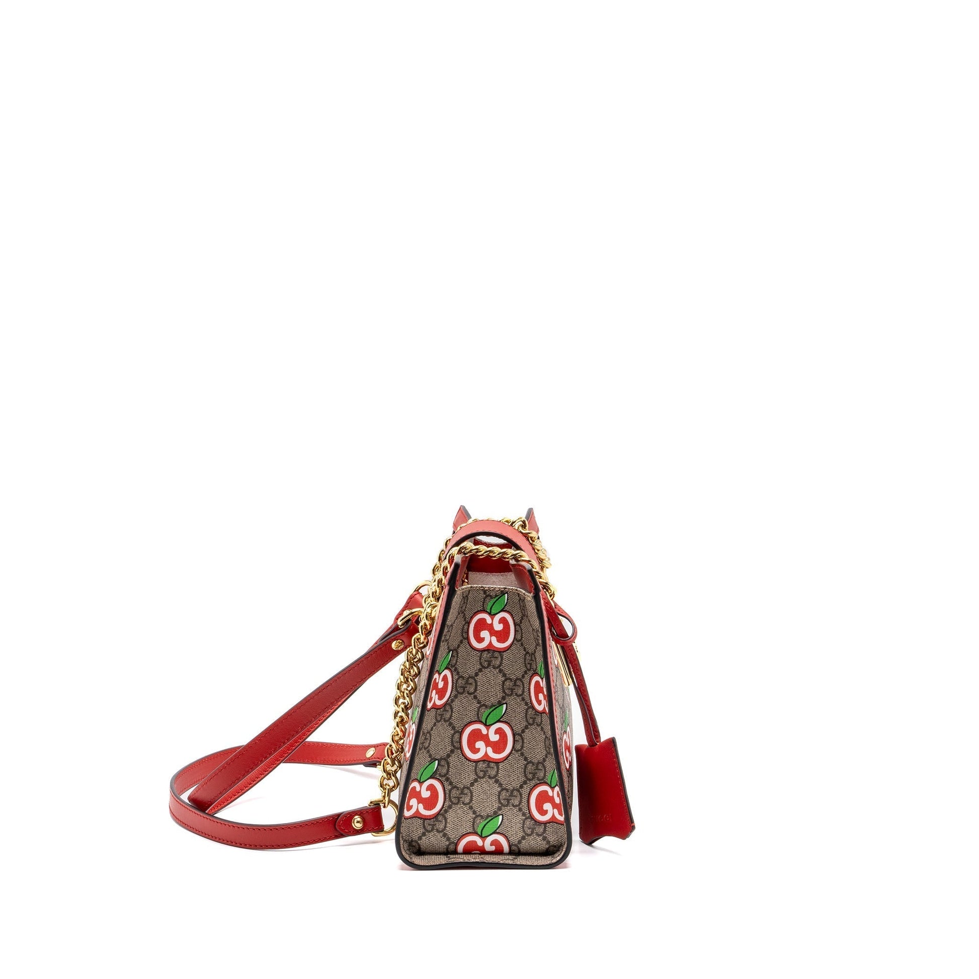 Gucci Padlock Shoulder Bag Supreme Canvas Red
