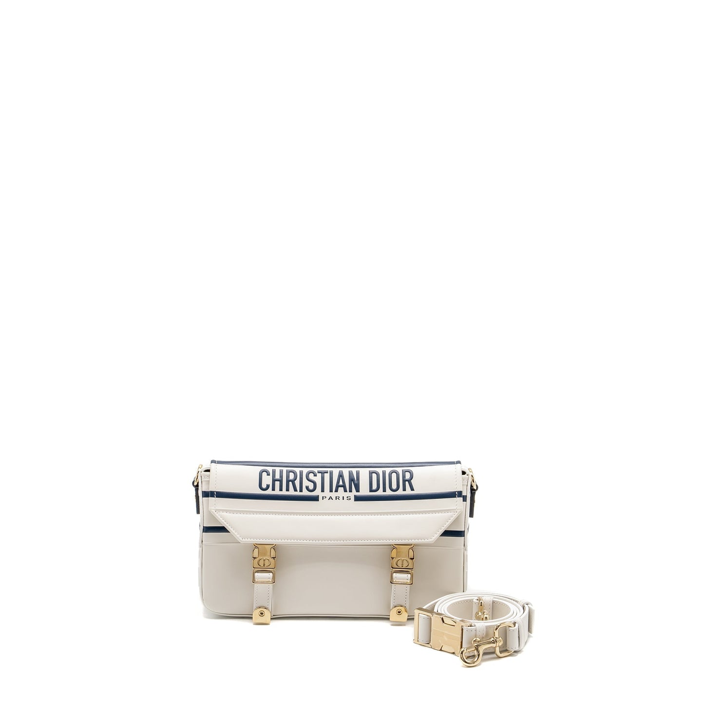 Dior camp Purse Calfskin Handbag White Small Travel Bag