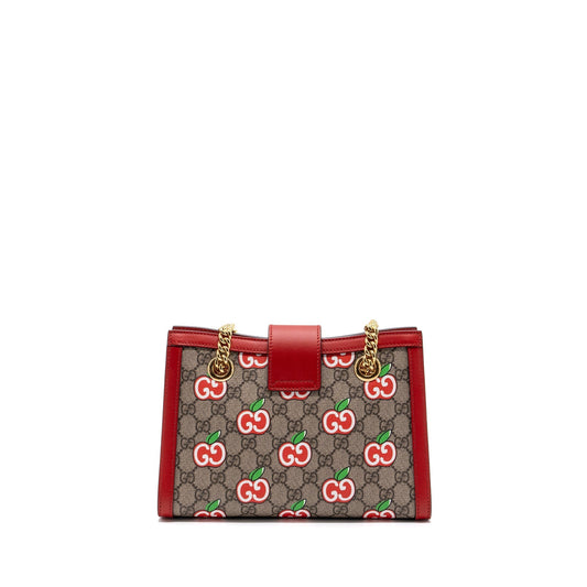 Gucci Padlock Shoulder Bag Supreme Canvas Red