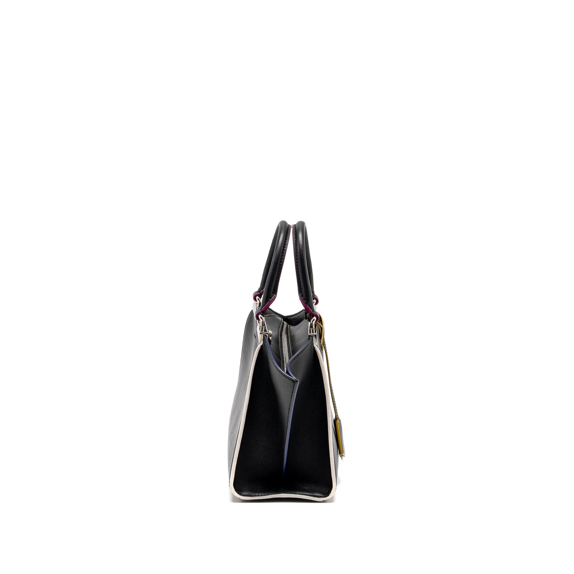 Fendi 3Jours Tote Purse Calfskin Black Mini Tote Bag