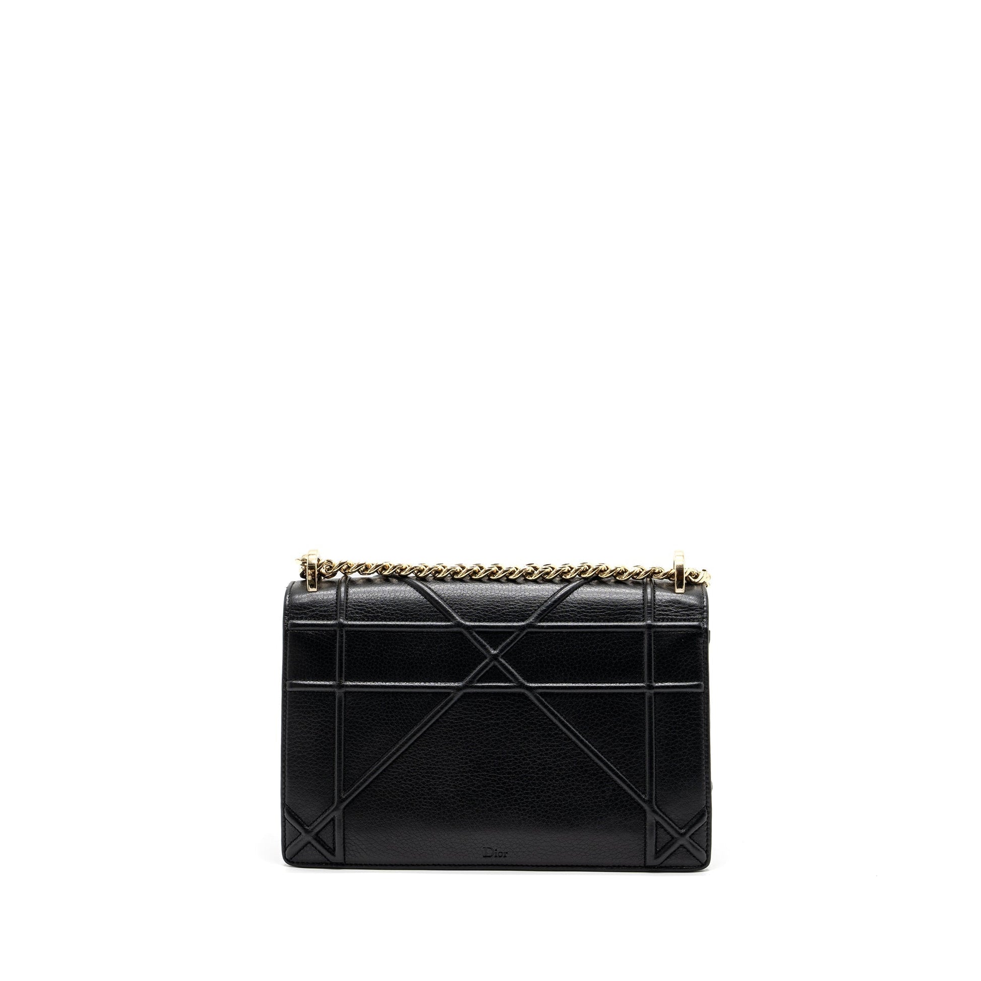 Dior ama Purse Calfskin Handbag Black Travel Bag