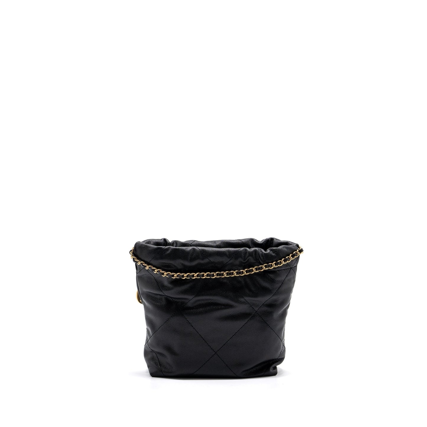 Chanel 22 caviar GHW microchip Black Mini Bag