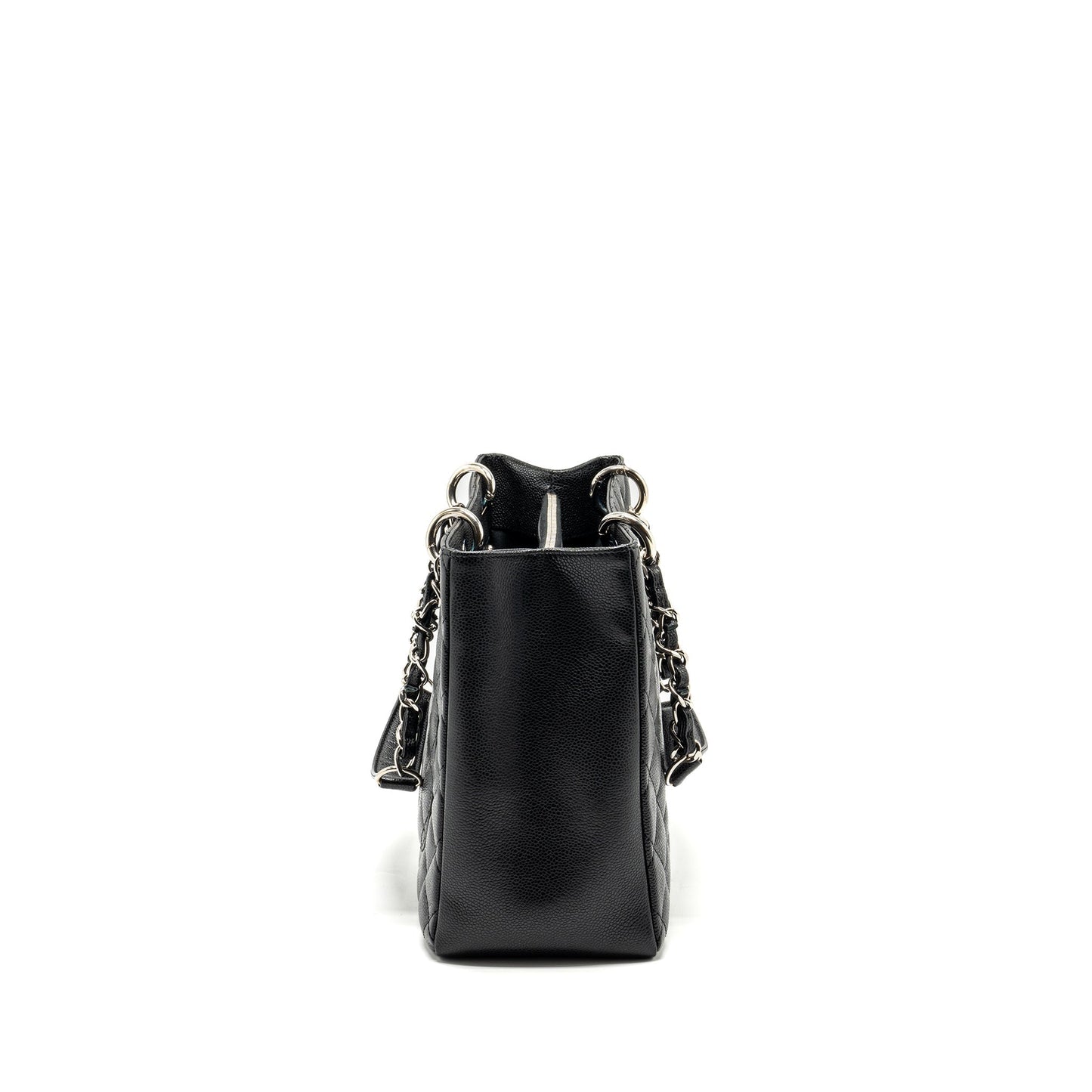 Chanel Grand Shopping Caviar SHW Black Tote Bag 6