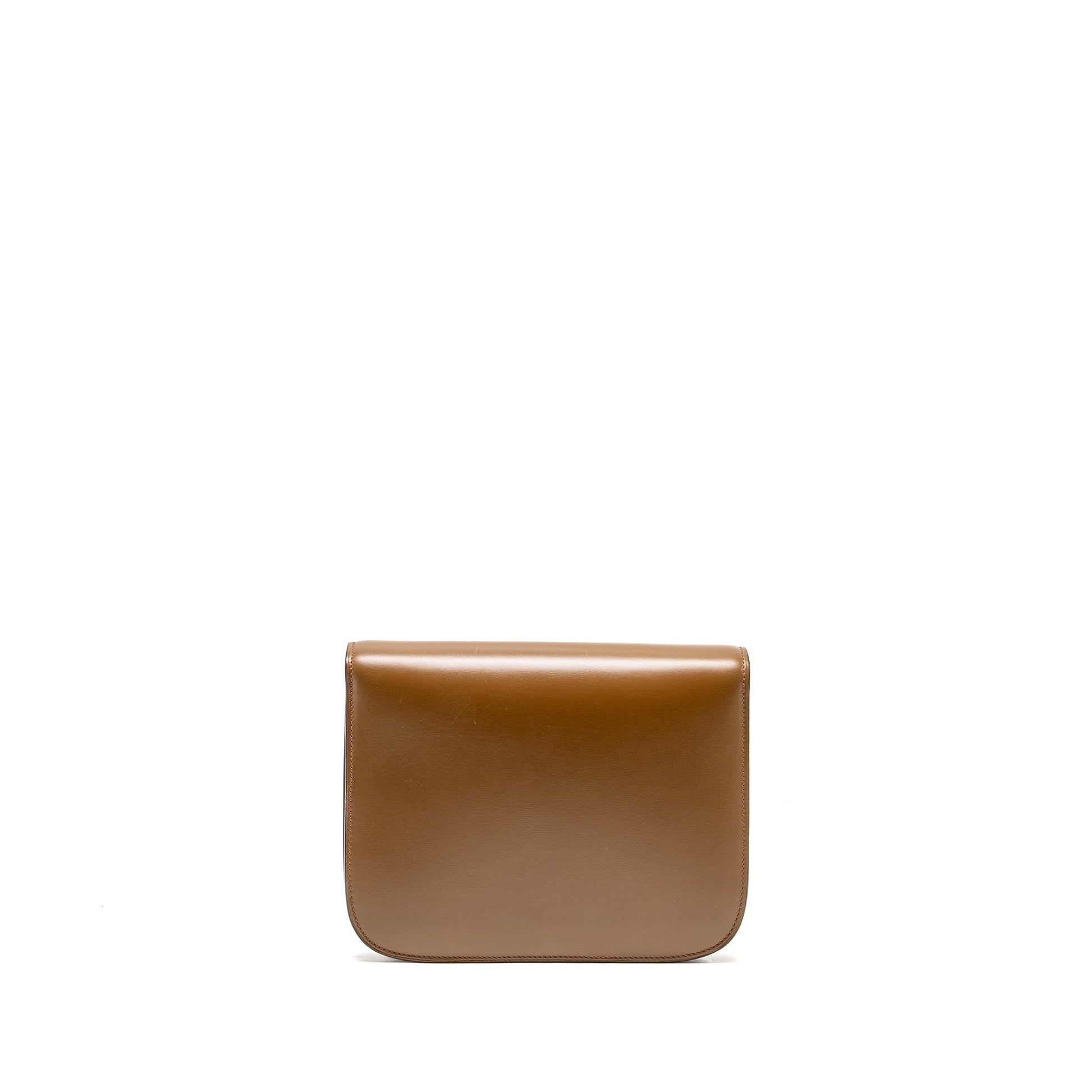 Celine Classic Box Calfskin Camel Handbag Medium Travel Bag