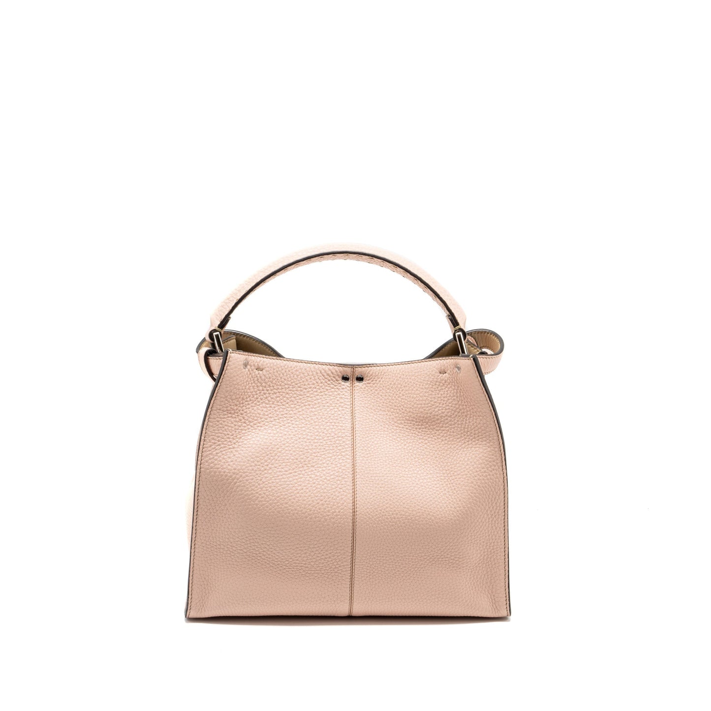 Fendi Lite Peekaboo Selleria Calfskin Handbag Pink Medium Travel Bag