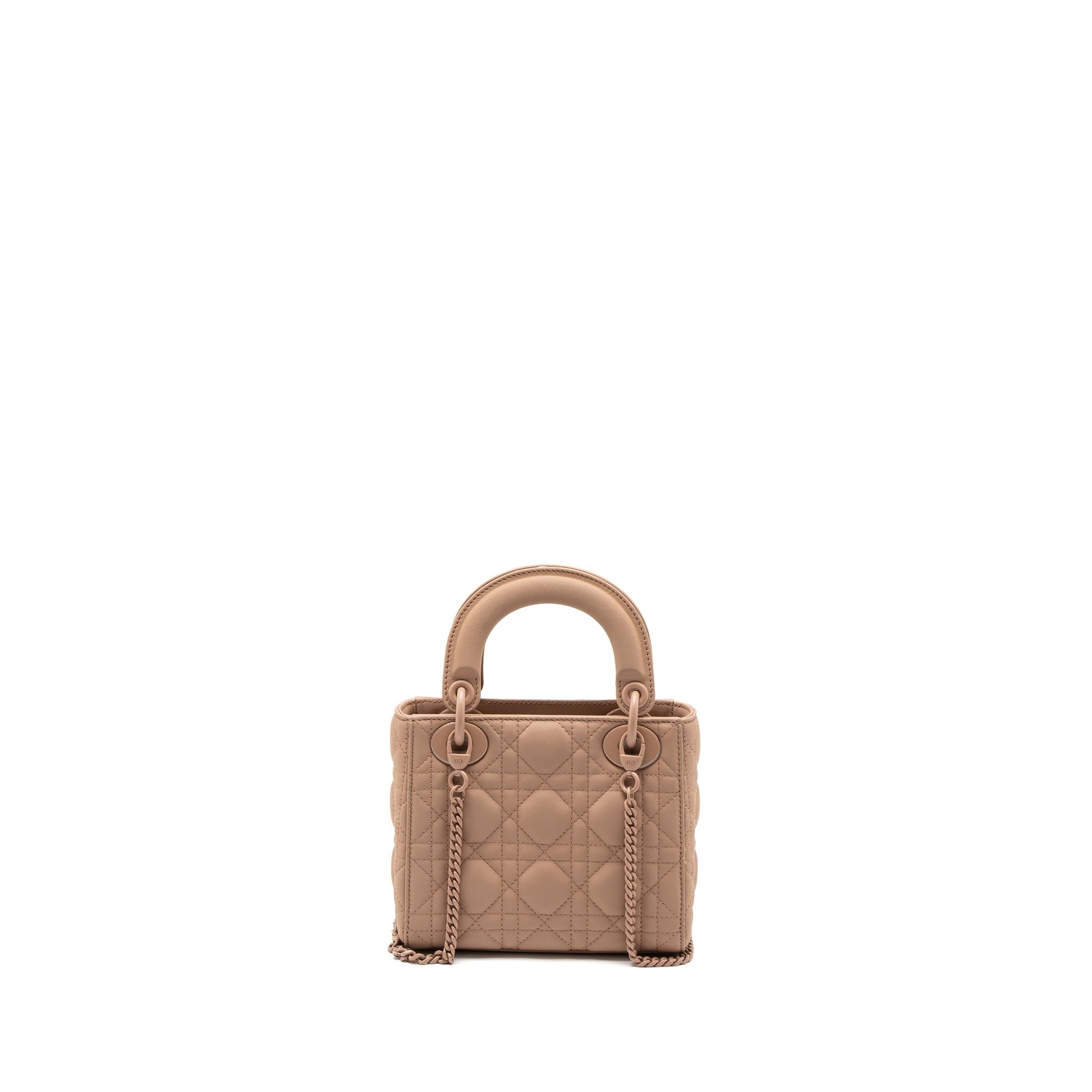 Dior Lady Ultra Matte Cannage Calfskin Blush With Mini Travel Bag