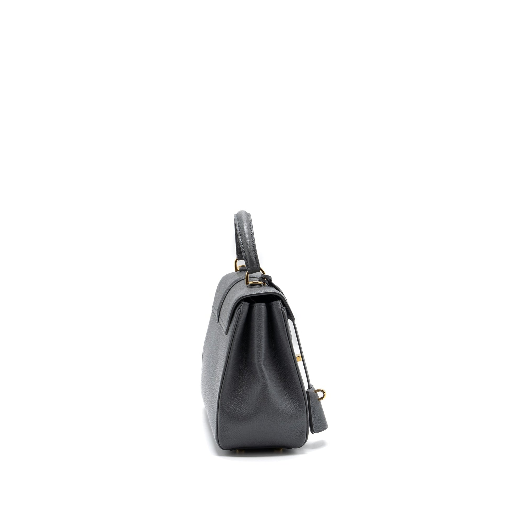Celine Purse Grained Calfskin Grey Handbag Small Travel Bag