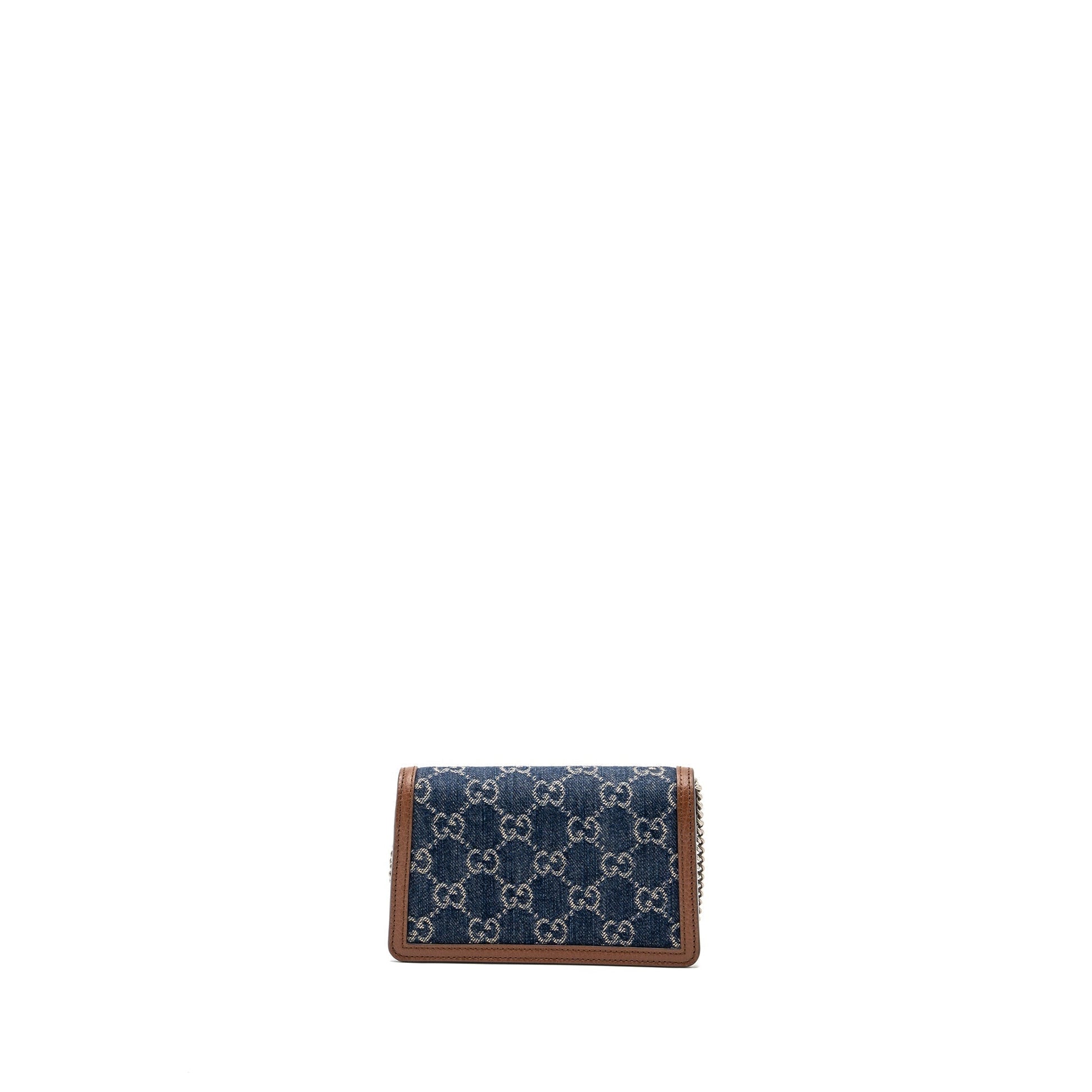 Gucci Dionysus Super Mini Shw Handbag Leather Denim Travel Bag