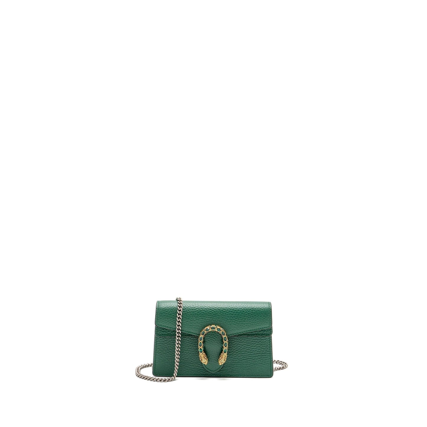 Gucci Dionysus Super Handbag Leather Green Travel Bag