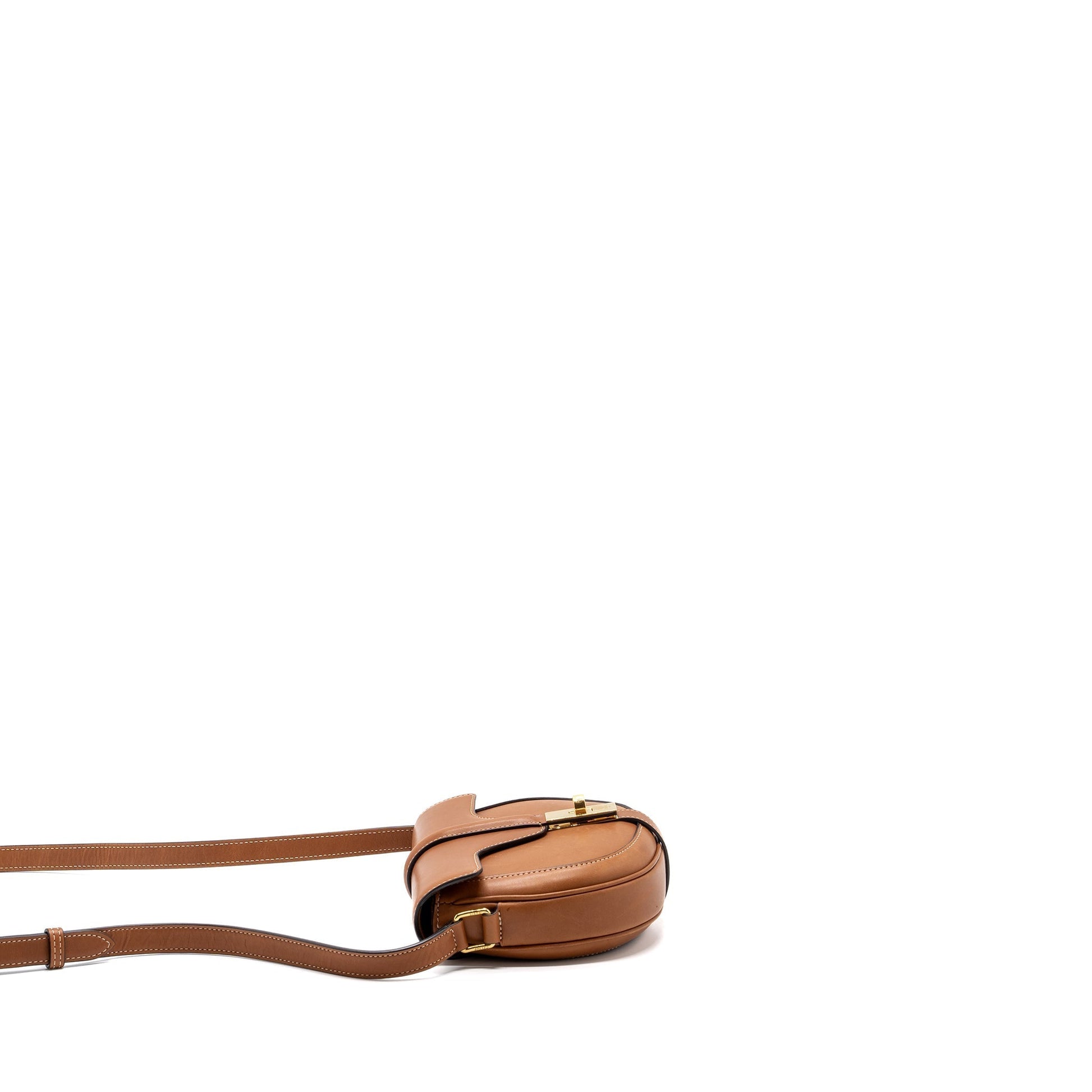 Celine Besace Purse Calfskin Handbag Brown Travel Bag