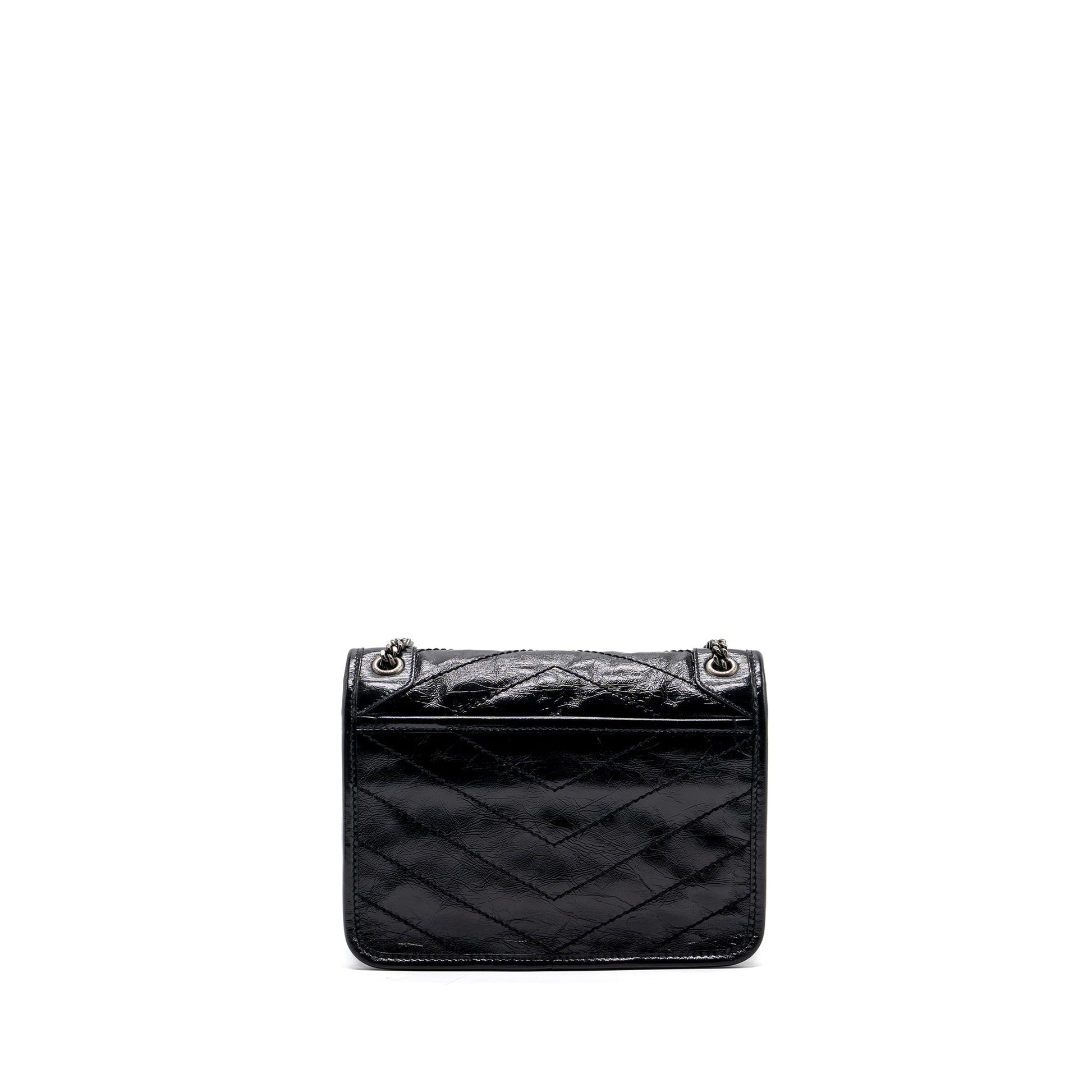 YSL Saint Laurent Saint Laurent Niki Baby Calfskin Travel Bag Black