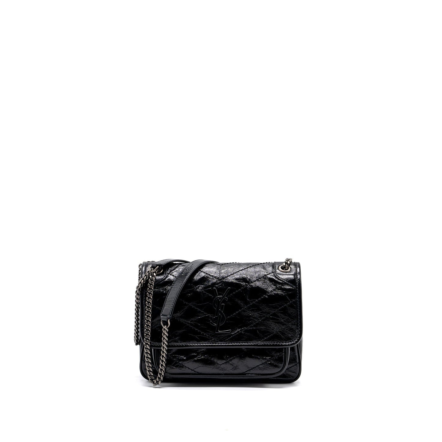 YSL Saint Laurent Saint Laurent Niki Baby Calfskin Travel Bag Black