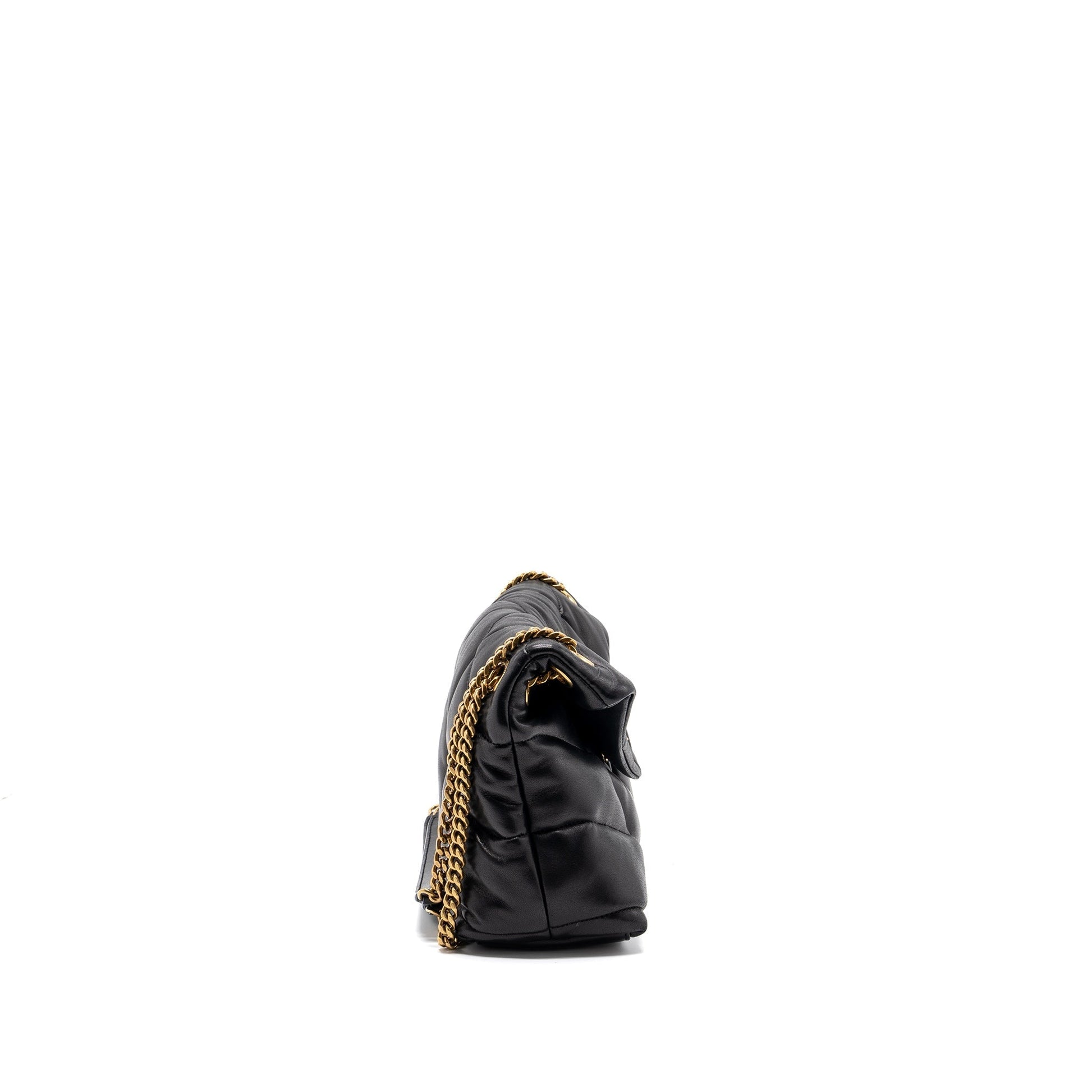 YSL Saint Laurent Saint Laurent Small Puffer Nappa Travel Bag Leather Quilted