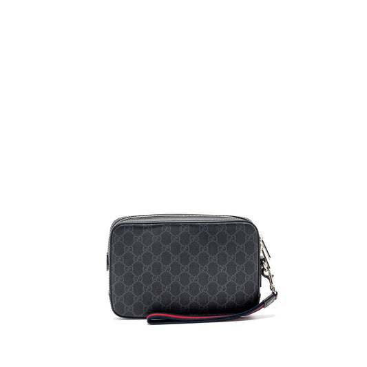Gucci Clutch Supreme Shw Canvas Black Clutch Bag