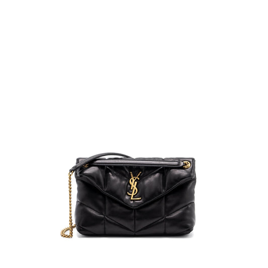 YSL Saint Laurent Saint Laurent Small Puffer Nappa Travel Bag Leather Quilted