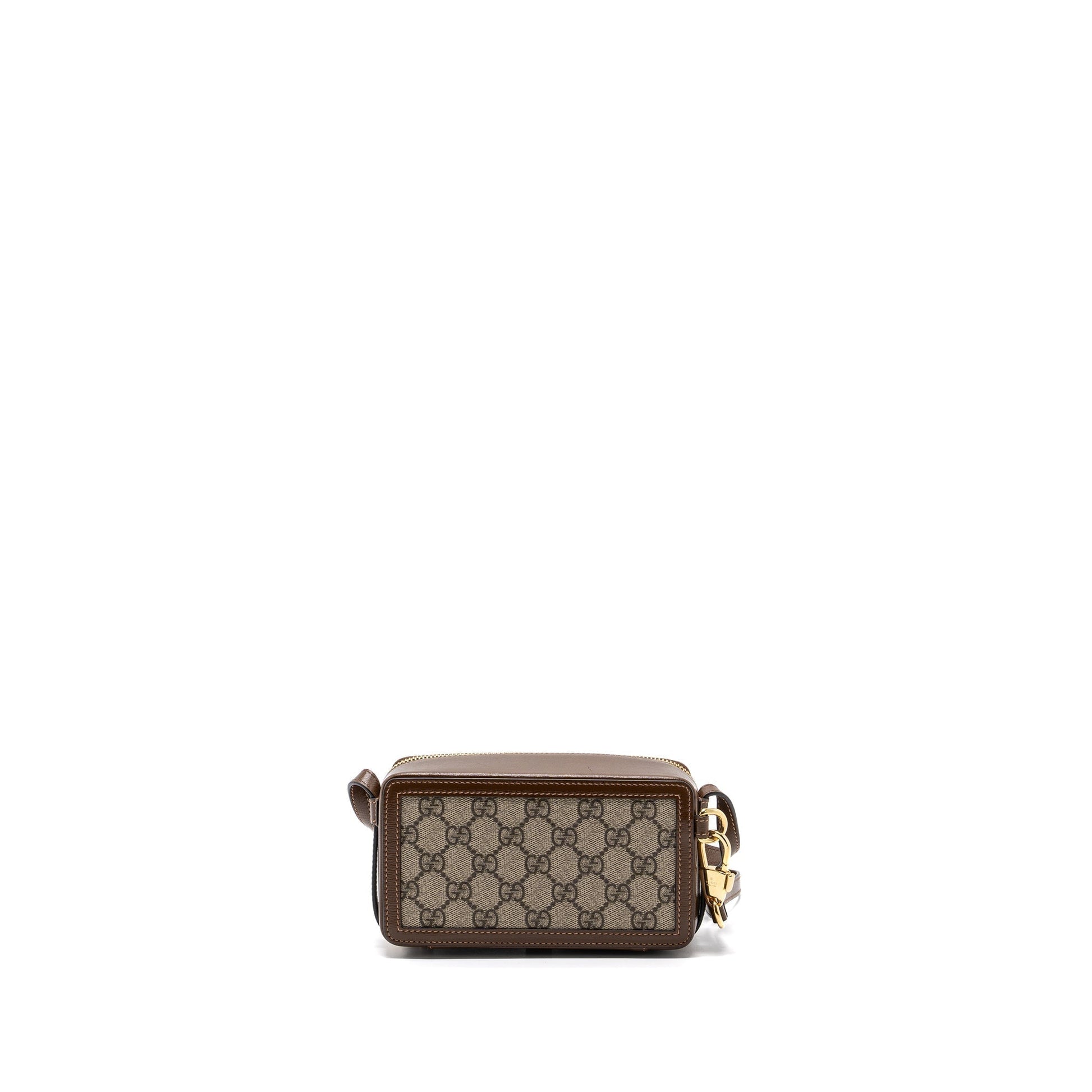 Gucci Box Bag Supreme Leather Canvas Crossbody Bag